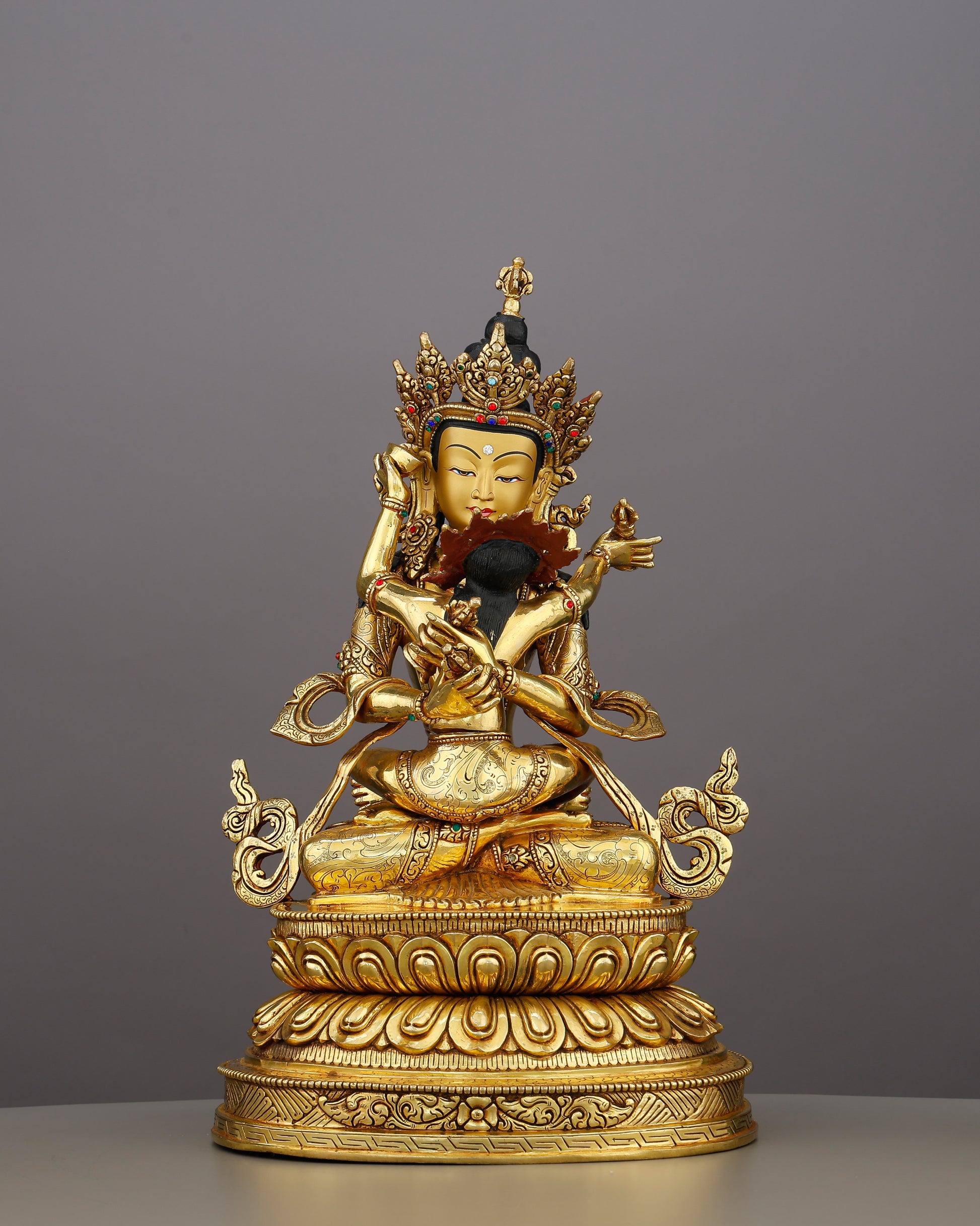 Two Becomes One | Vajradhara Shakti Statue That Embodies the Sacred Union of Wisdom and Bliss - Authentic Handcrafted Statue