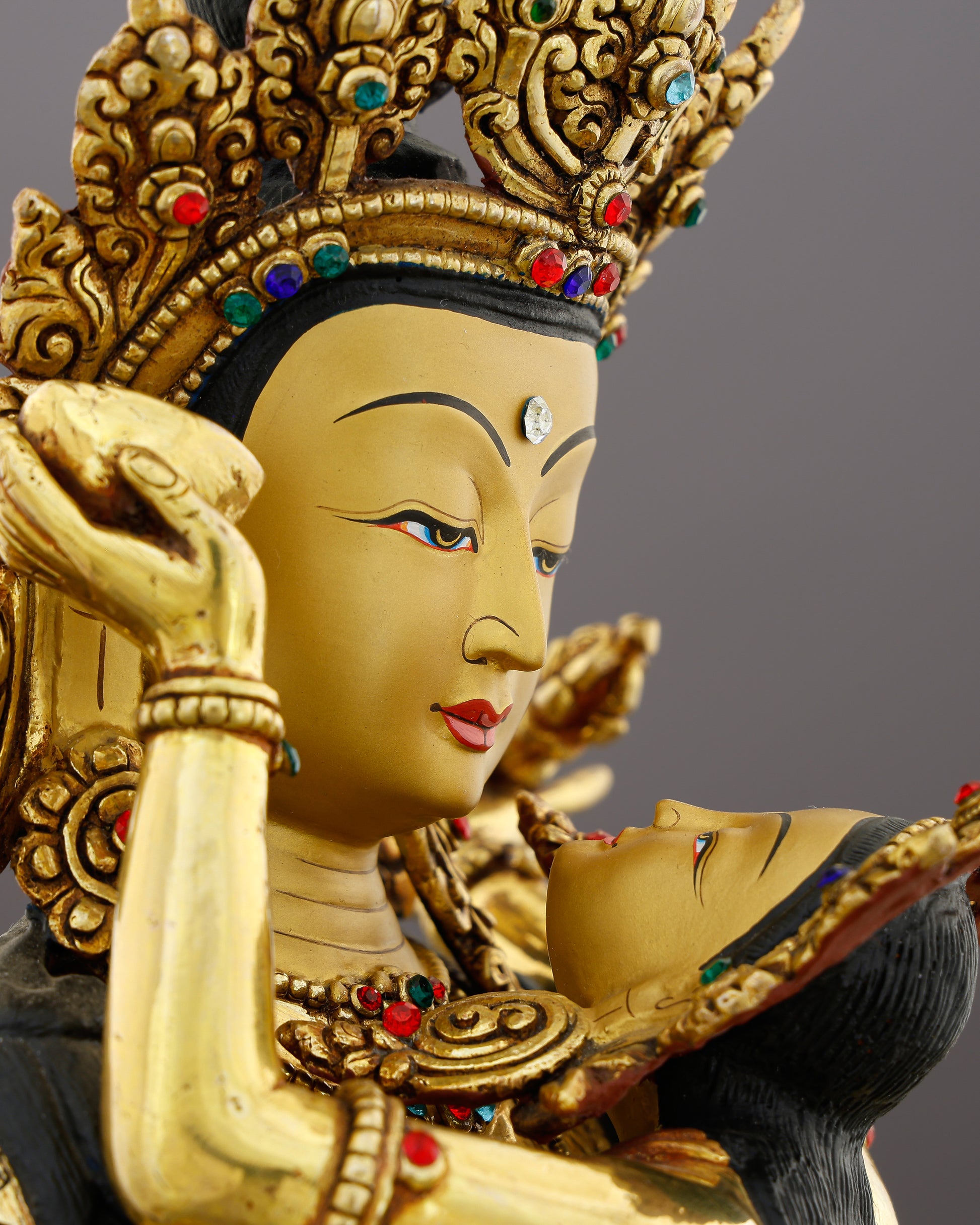 Two Becomes One | Vajradhara Shakti Statue That Embodies the Sacred Union of Wisdom and Bliss - Authentic Handcrafted Statue
