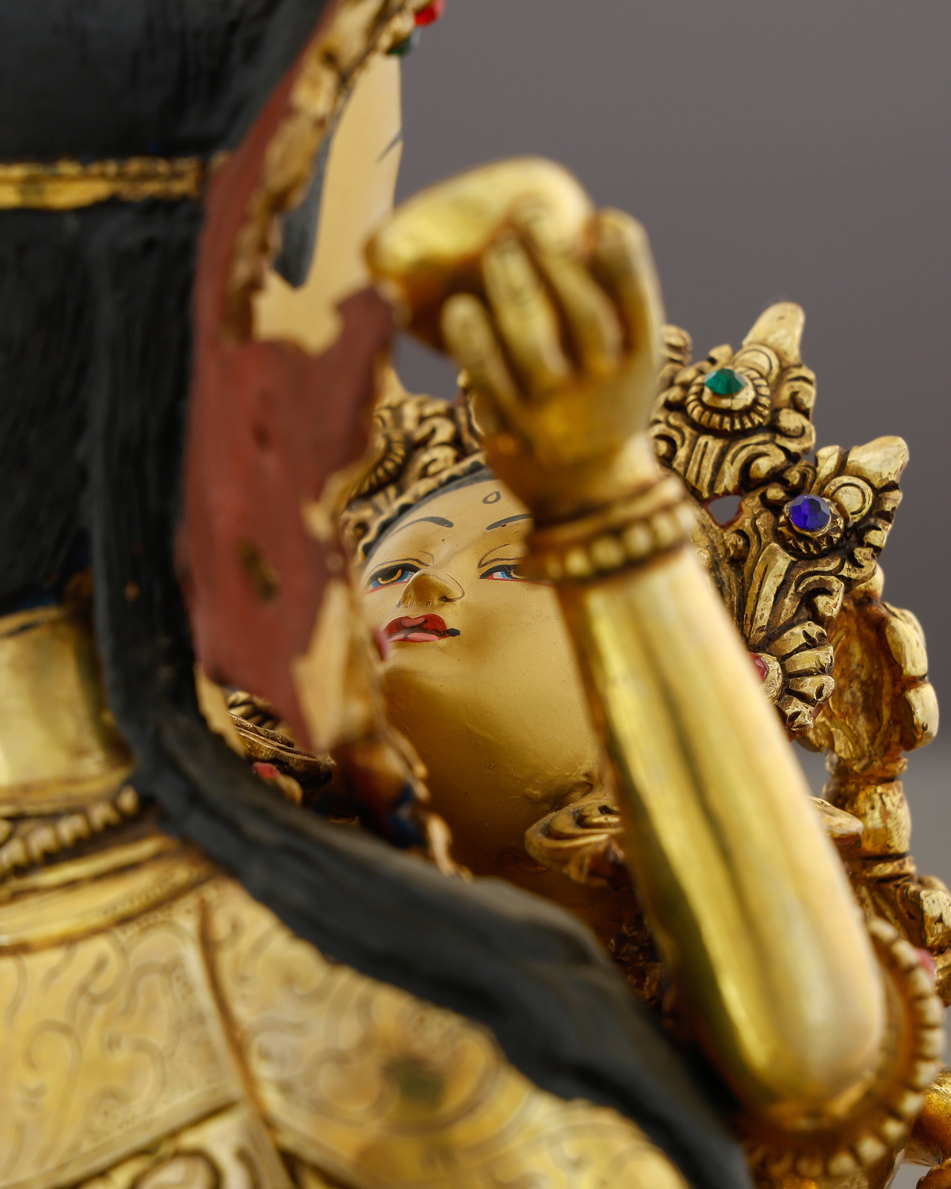 Purity in Sacred Embrace | Vajrasattva Shakti Statue That Unites Diamond Clarity With the Bliss of Liberation - Authentic Handcrafted Statue