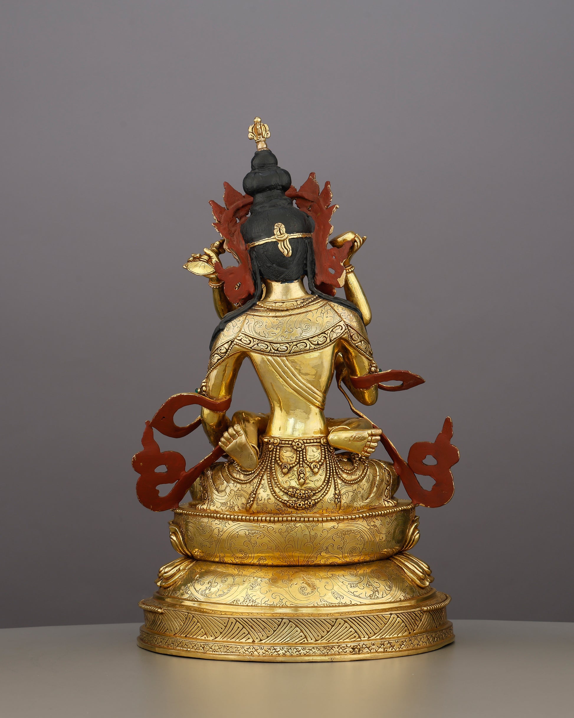 Purity in Sacred Embrace | Vajrasattva Shakti Statue That Unites Diamond Clarity With the Bliss of Liberation - Authentic Handcrafted Statue