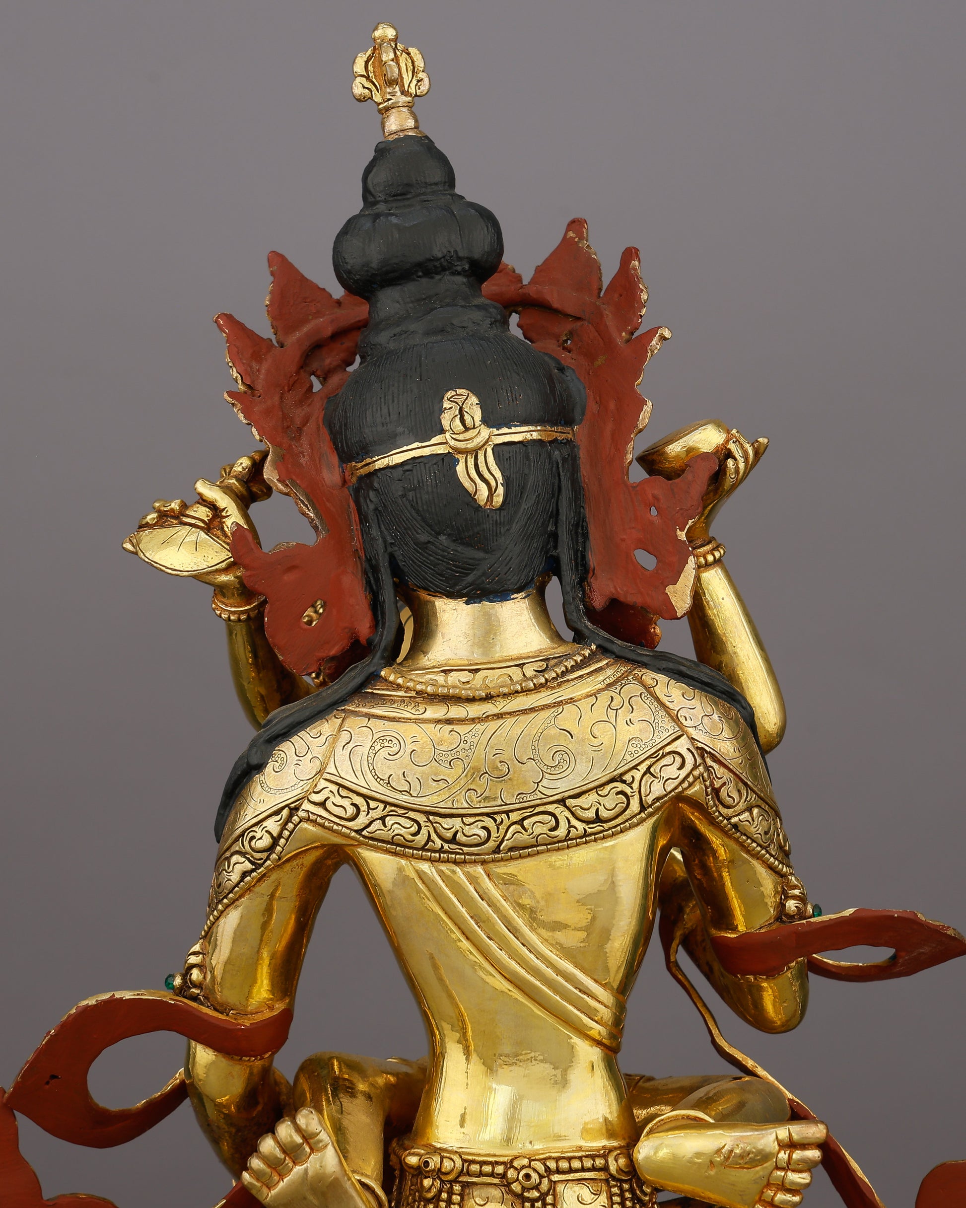 Purity in Sacred Embrace | Vajrasattva Shakti Statue That Unites Diamond Clarity With the Bliss of Liberation - Authentic Handcrafted Statue
