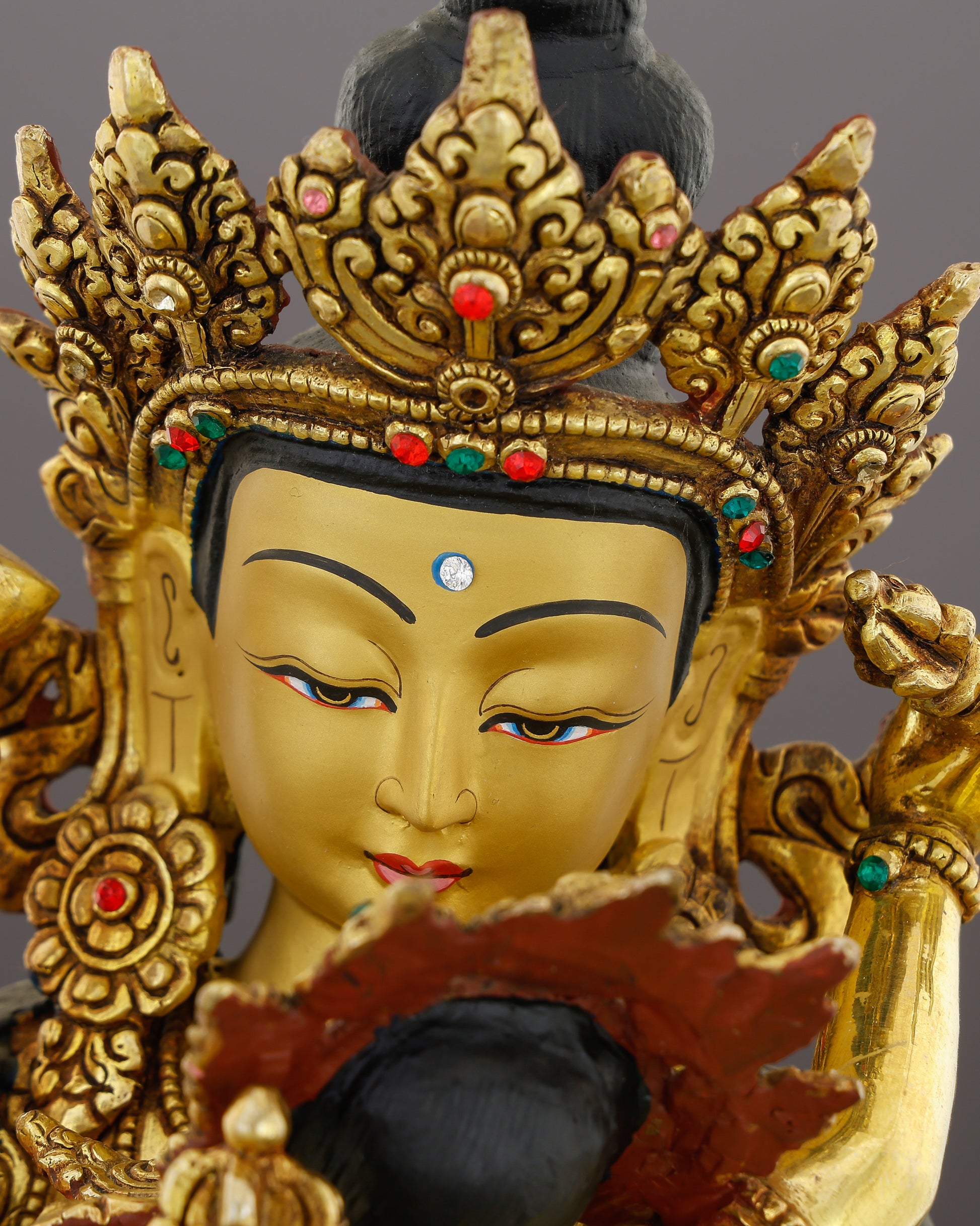 Purity in Sacred Embrace | Vajrasattva Shakti Statue That Unites Diamond Clarity With the Bliss of Liberation - Authentic Handcrafted Statue