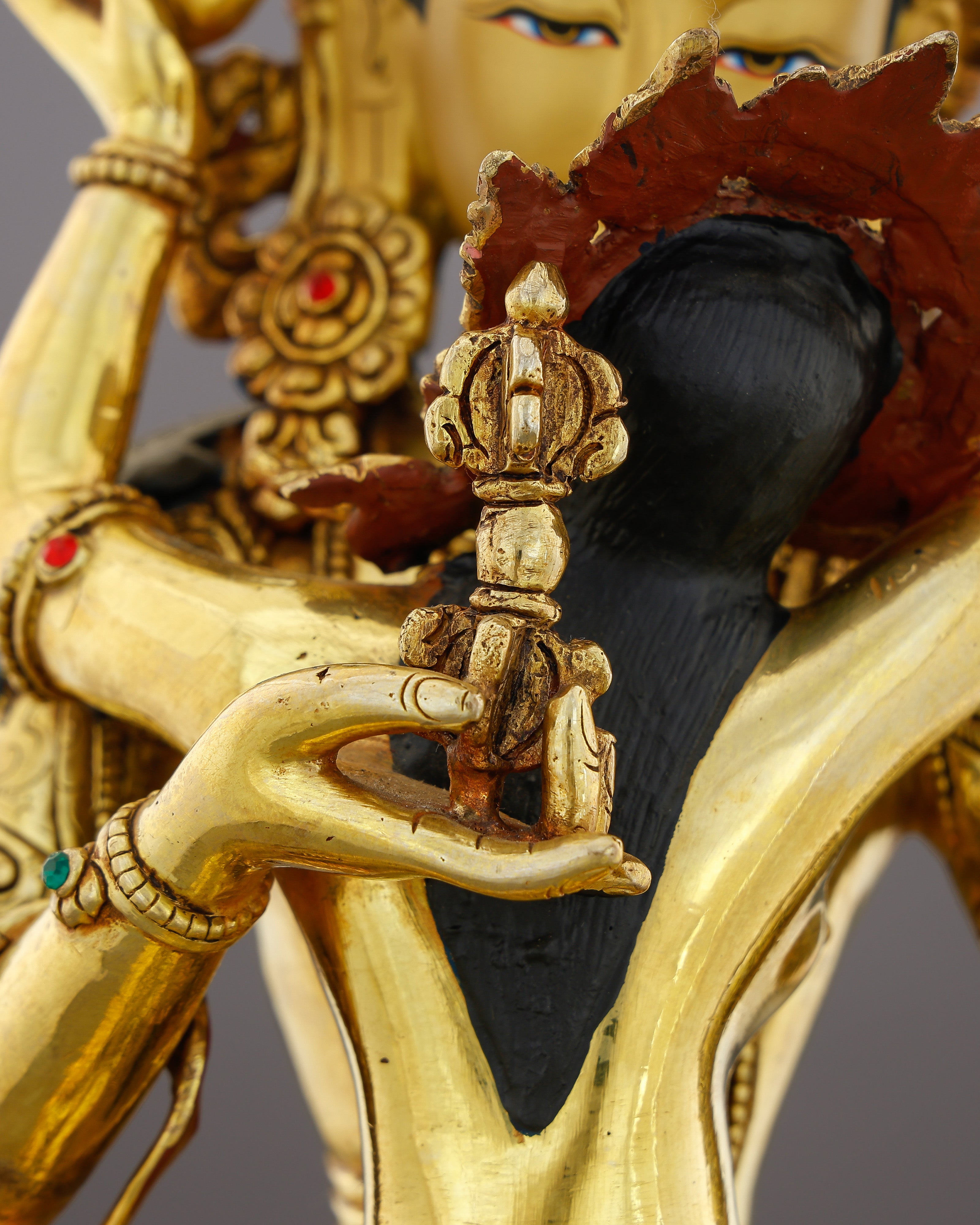 Purity in Sacred Embrace | Vajrasattva Shakti Statue That Unites Diamond Clarity With the Bliss of Liberation