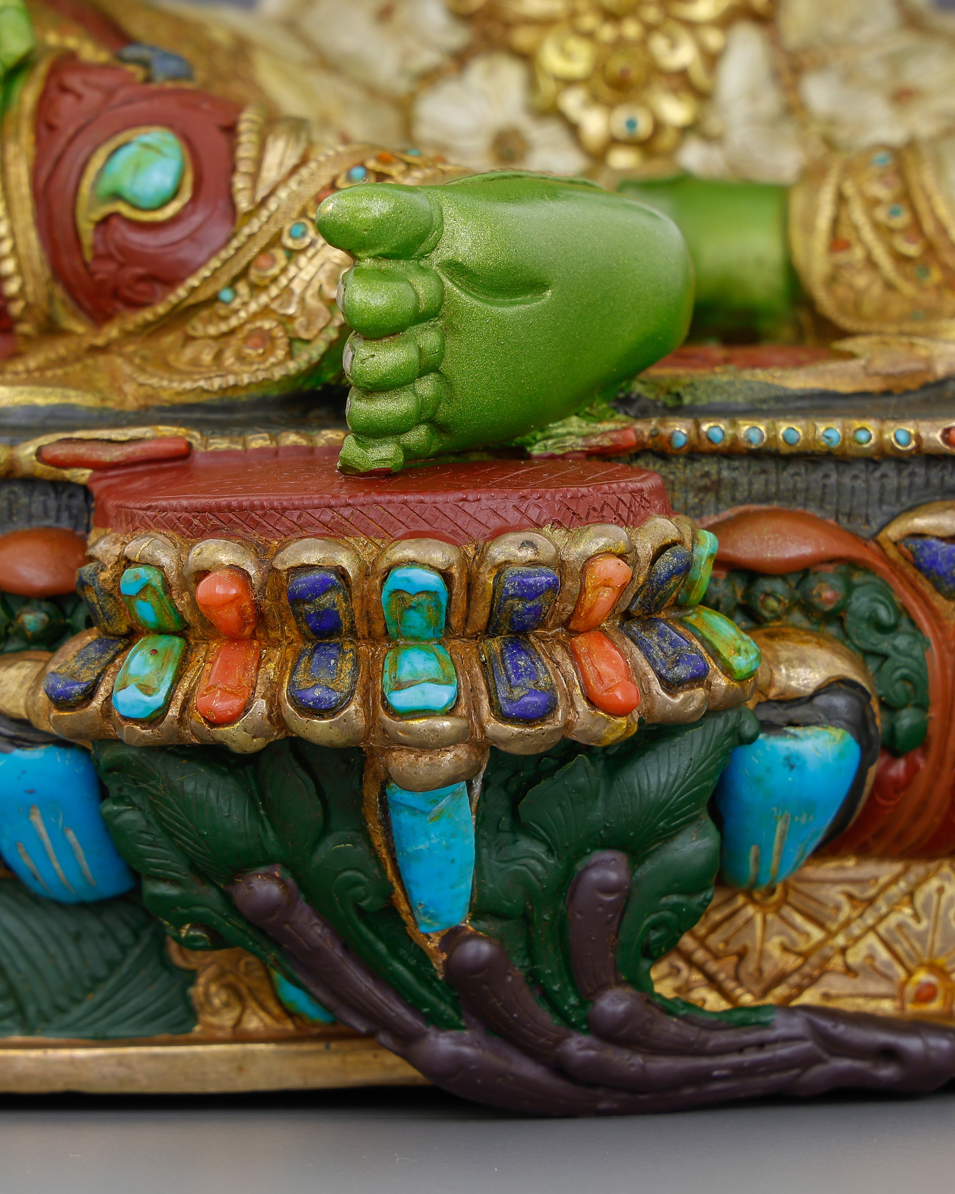 Born from Compassion, Clothed in Emerald | Handcrafted Green Tara From Nepal