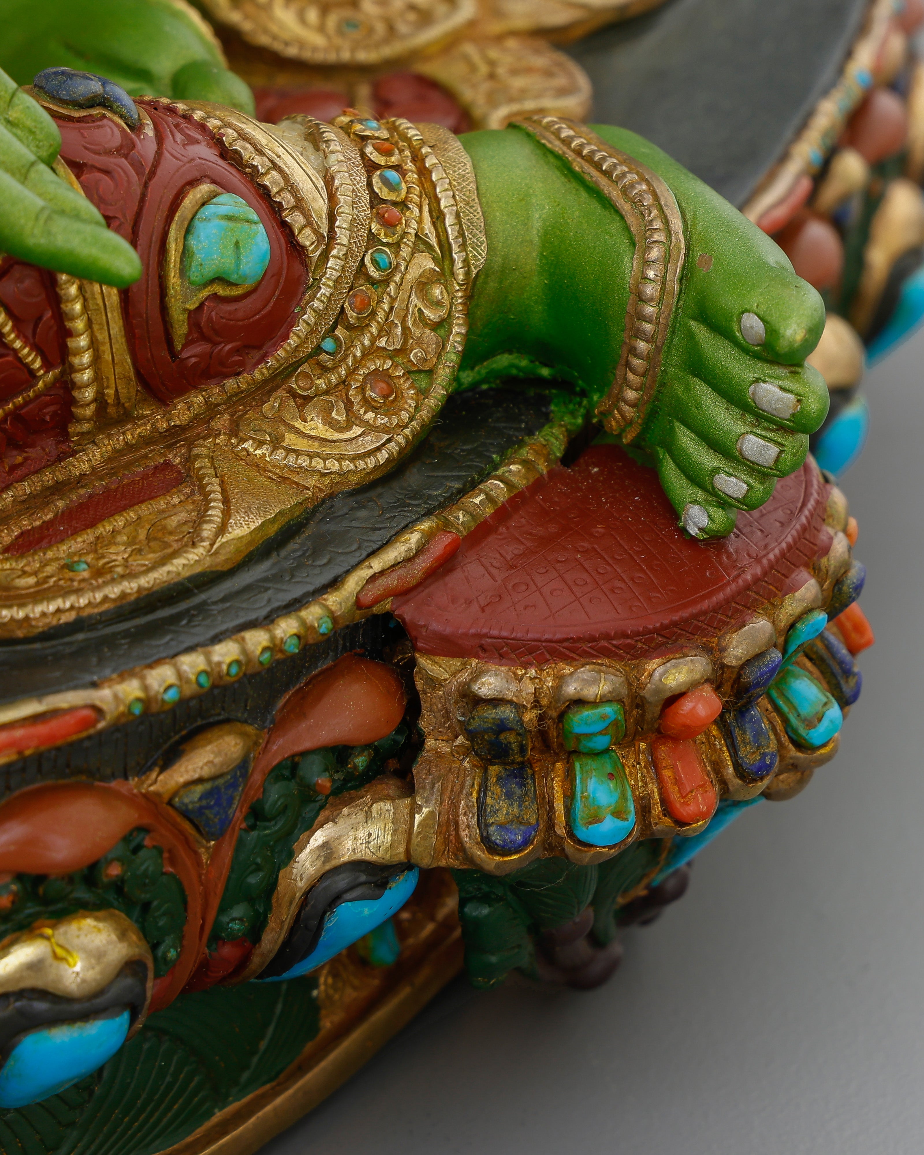 Born from Compassion, Clothed in Emerald | Handcrafted Green Tara From Nepal