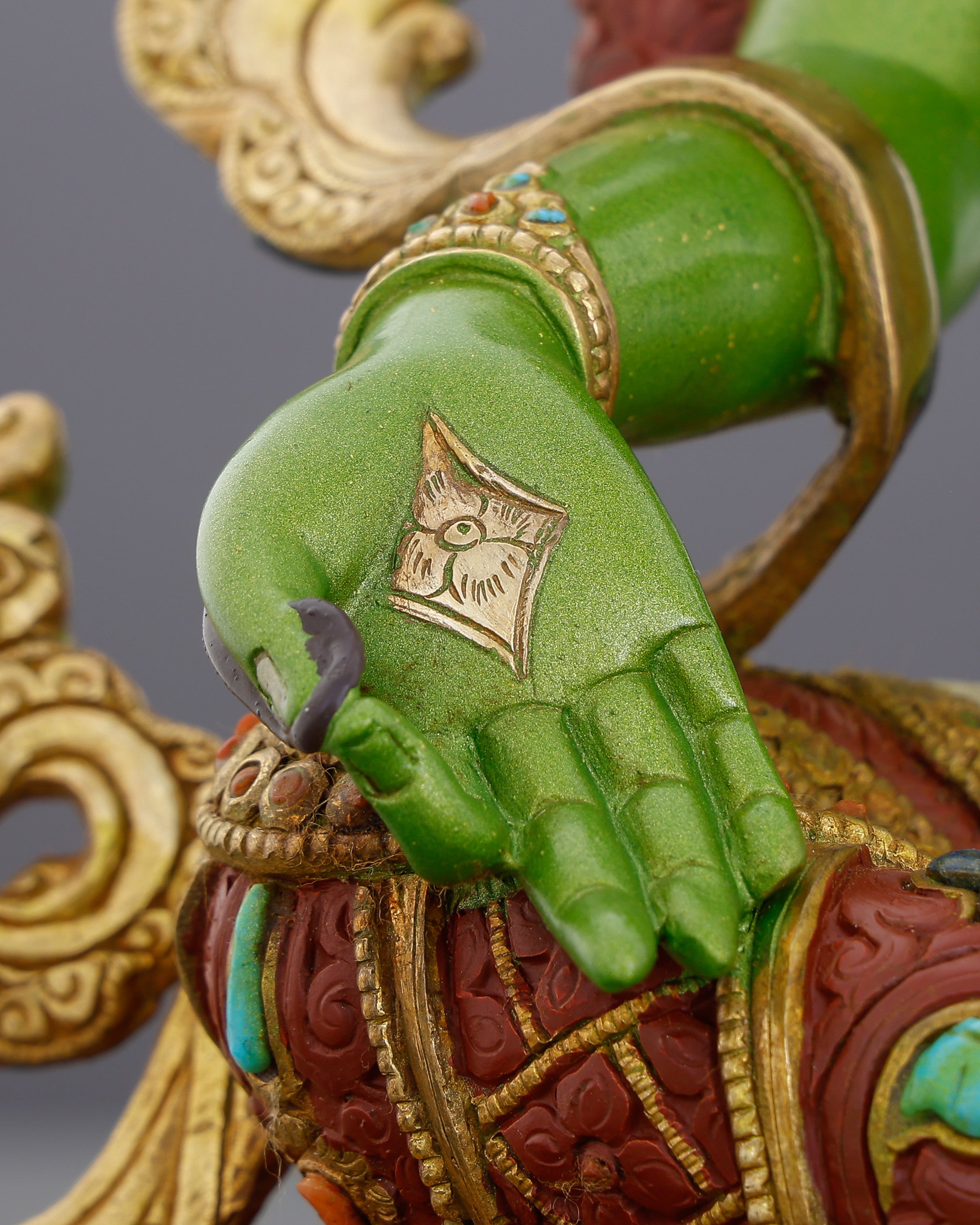 Born from Compassion, Clothed in Emerald | Handcrafted Green Tara From Nepal