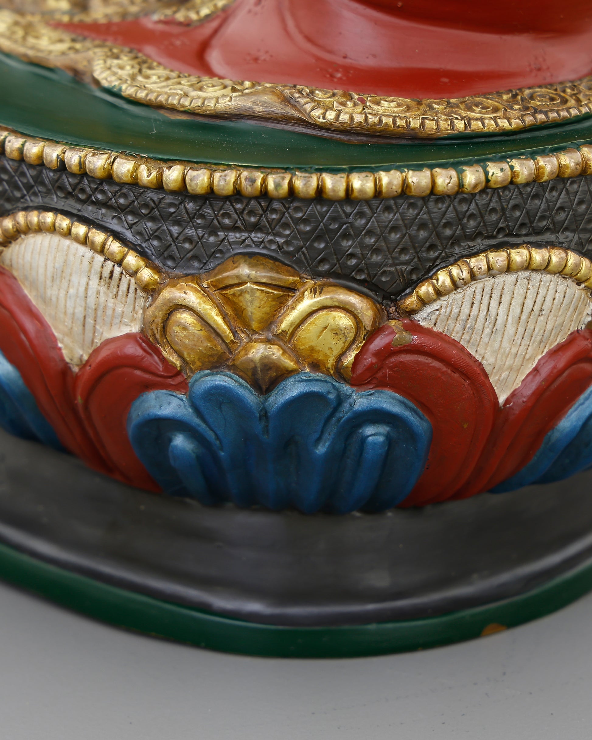 The Thunderbolt Master of the Lake | Handcrafted Guru Tshokye Dorje From Nepal - Authentic Handcrafted Statue