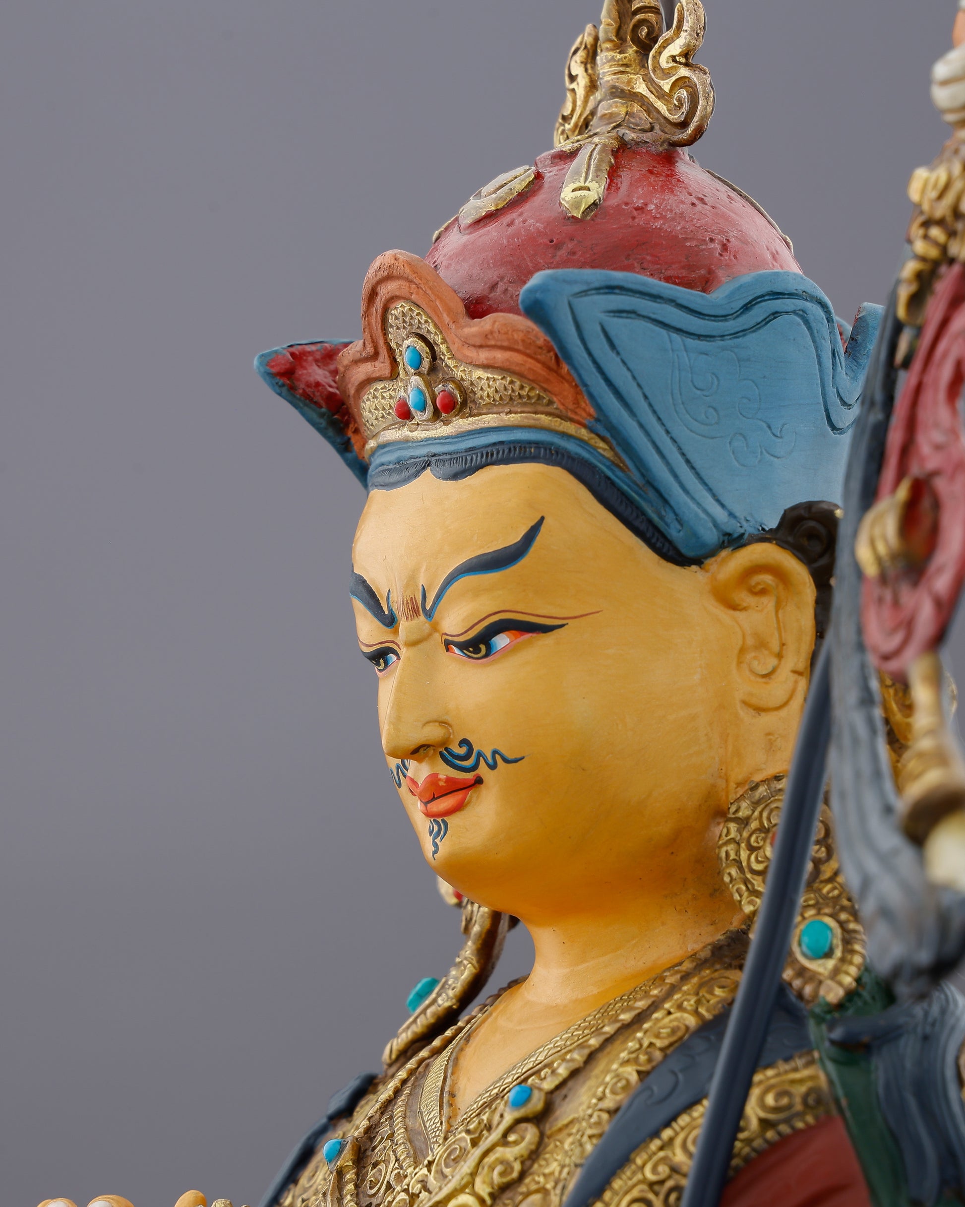The Thunderbolt Master of the Lake | Handcrafted Guru Tshokye Dorje From Nepal - Authentic Handcrafted Statue
