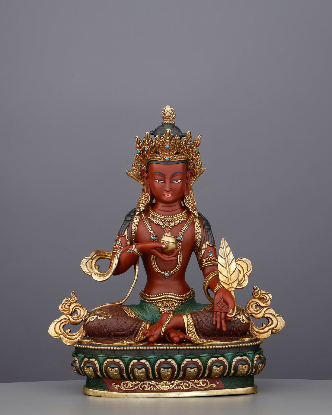 He Waits Until the Last Soul Is Free | Handcrafted Ksitigarbha From Nepal - Handcrafted Buddhist Statue