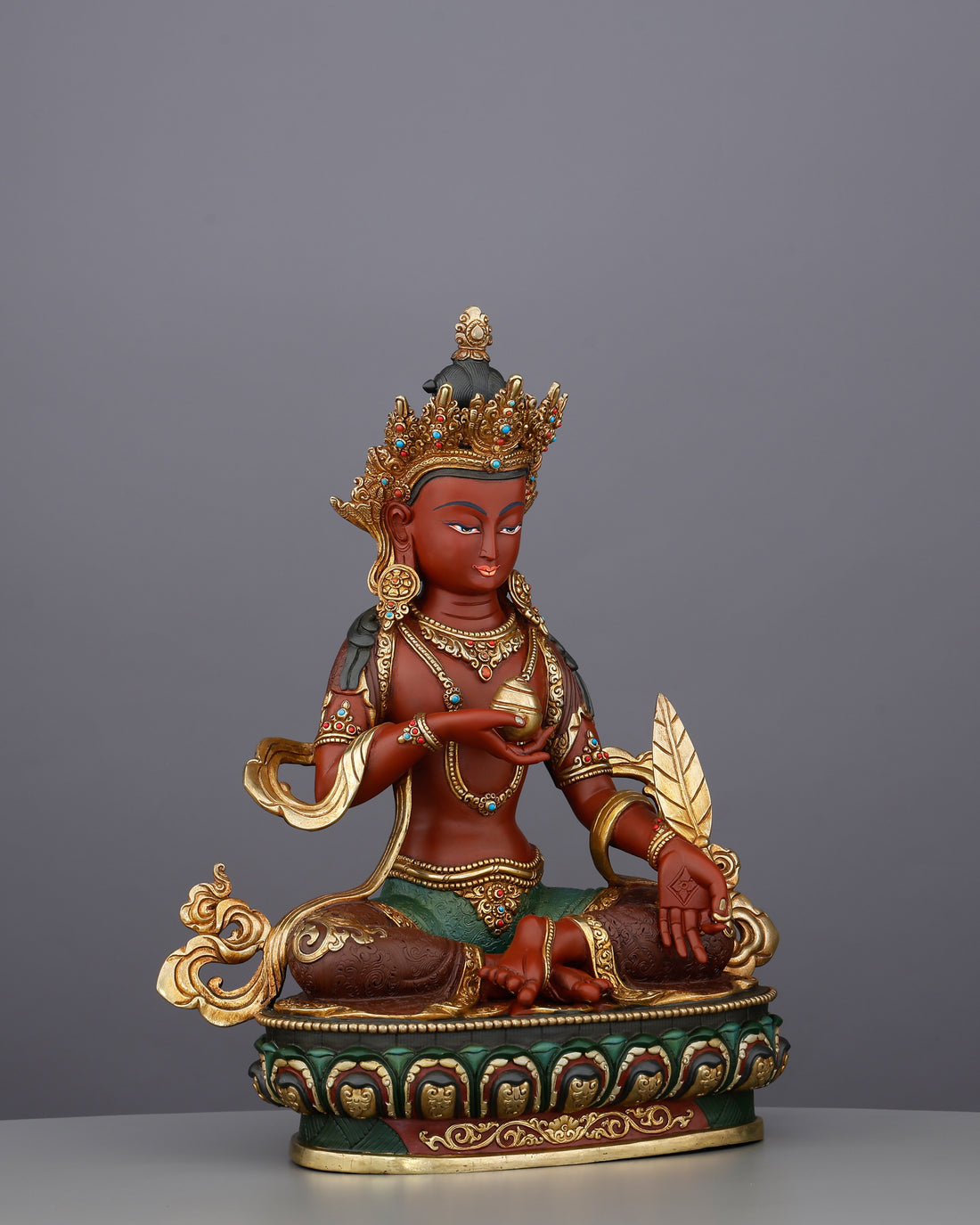 He Waits Until the Last Soul Is Free | Handcrafted Ksitigarbha From Nepal - Handcrafted Buddhist Statue - Authentic Sacred Art