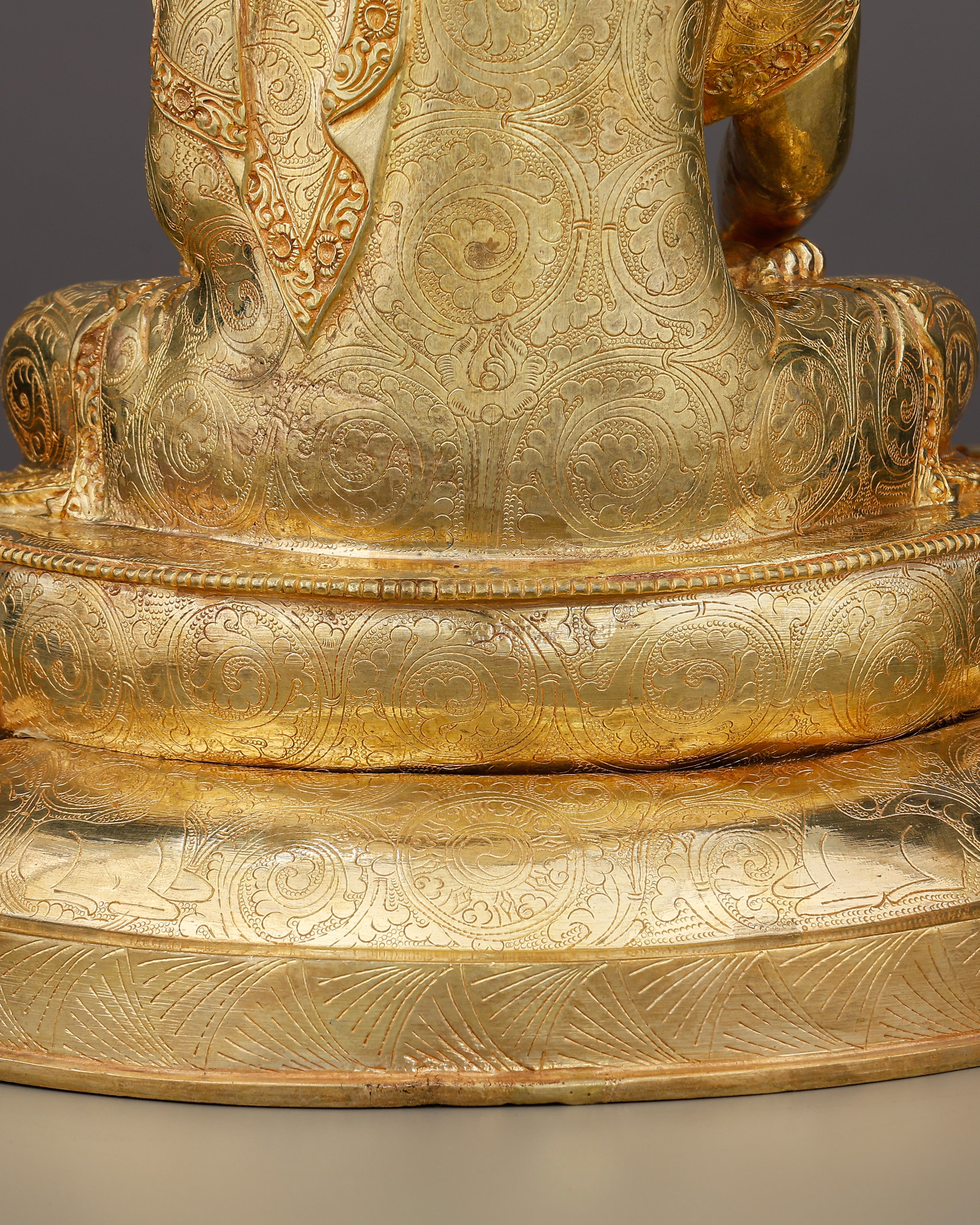Touched by Earth, Freed from Everything | 24K Gold Gilded Sakyamuni Buddha Statue From Nepal