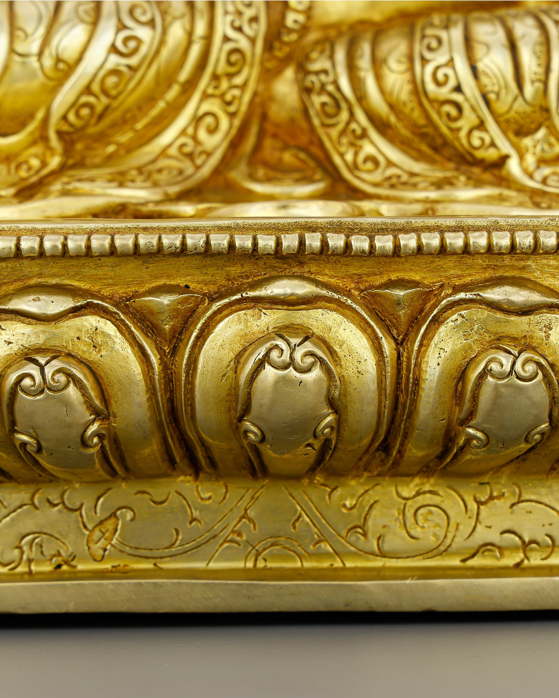 The Sword That Cuts Through Ignorance | 24K Gold Gilded Manjushri From Nepal - Authentic Handcrafted Statue