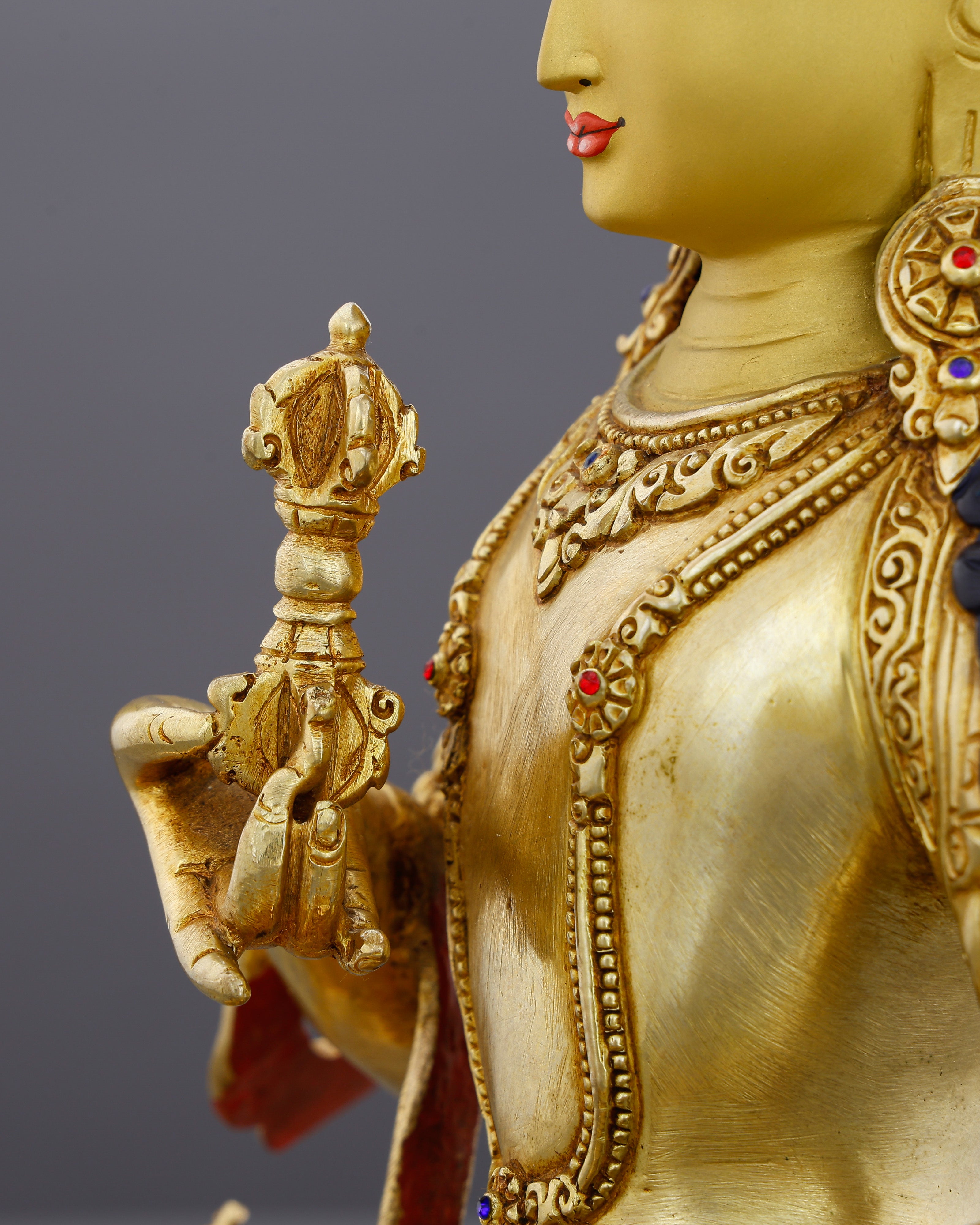 Stainless as the Sky, Brilliant as Gold | 24K Gold Gilded Vajrasattva From Nepal