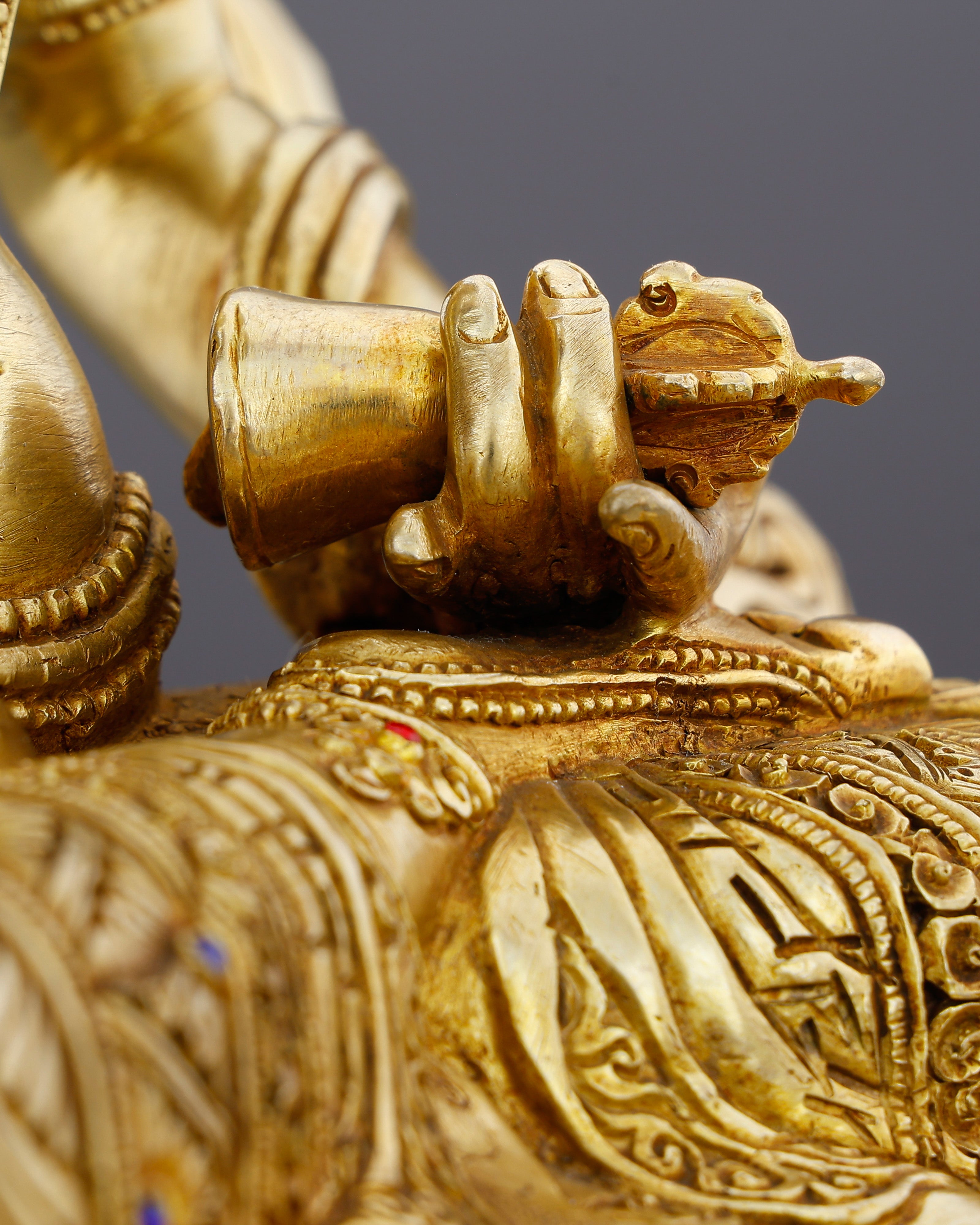 Stainless as the Sky, Brilliant as Gold | 24K Gold Gilded Vajrasattva From Nepal