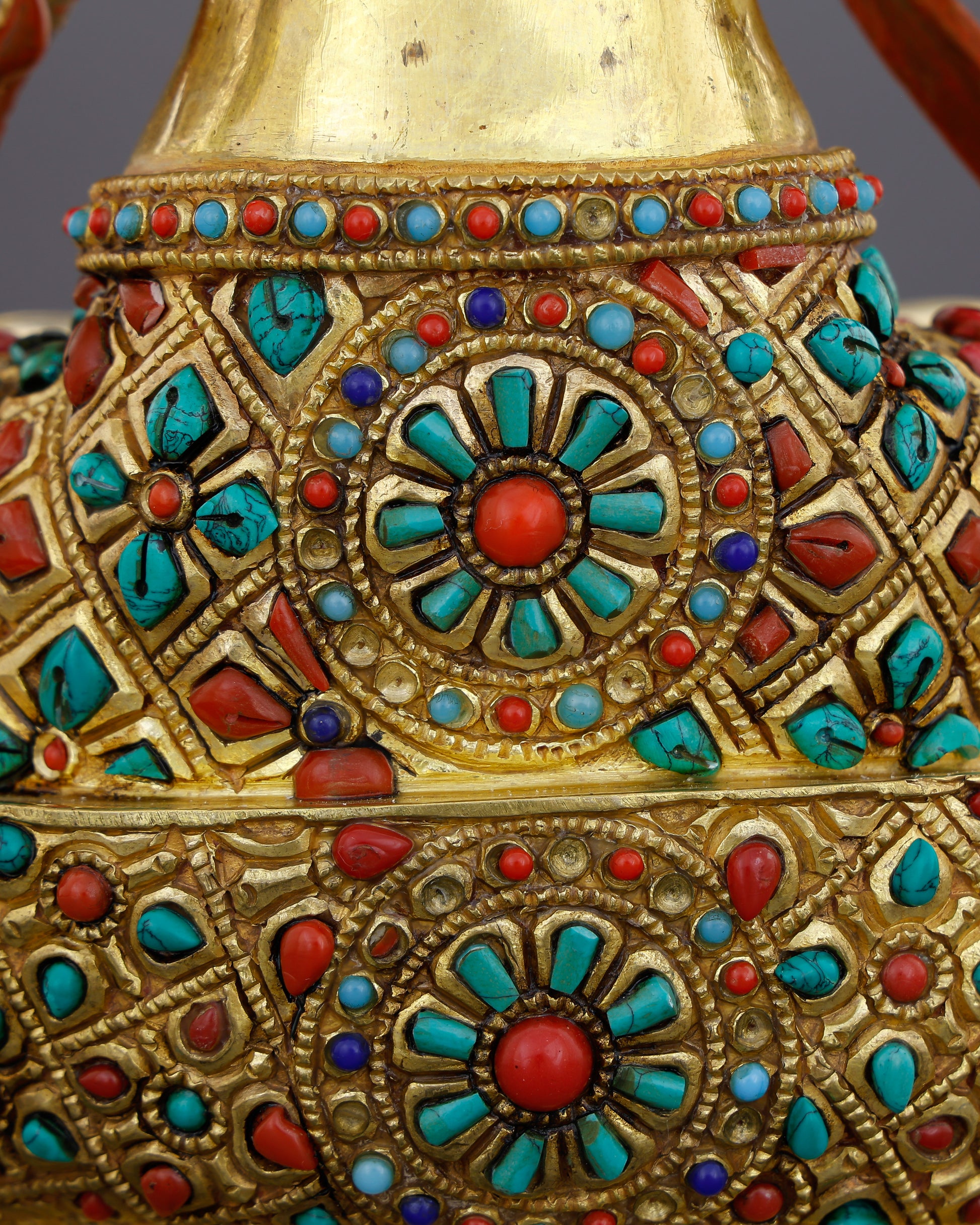 A Thousand Arms Could Not Hold Enough Compassion | 24K Gold Gilded Chengresi From Nepal - Authentic Handcrafted Statue