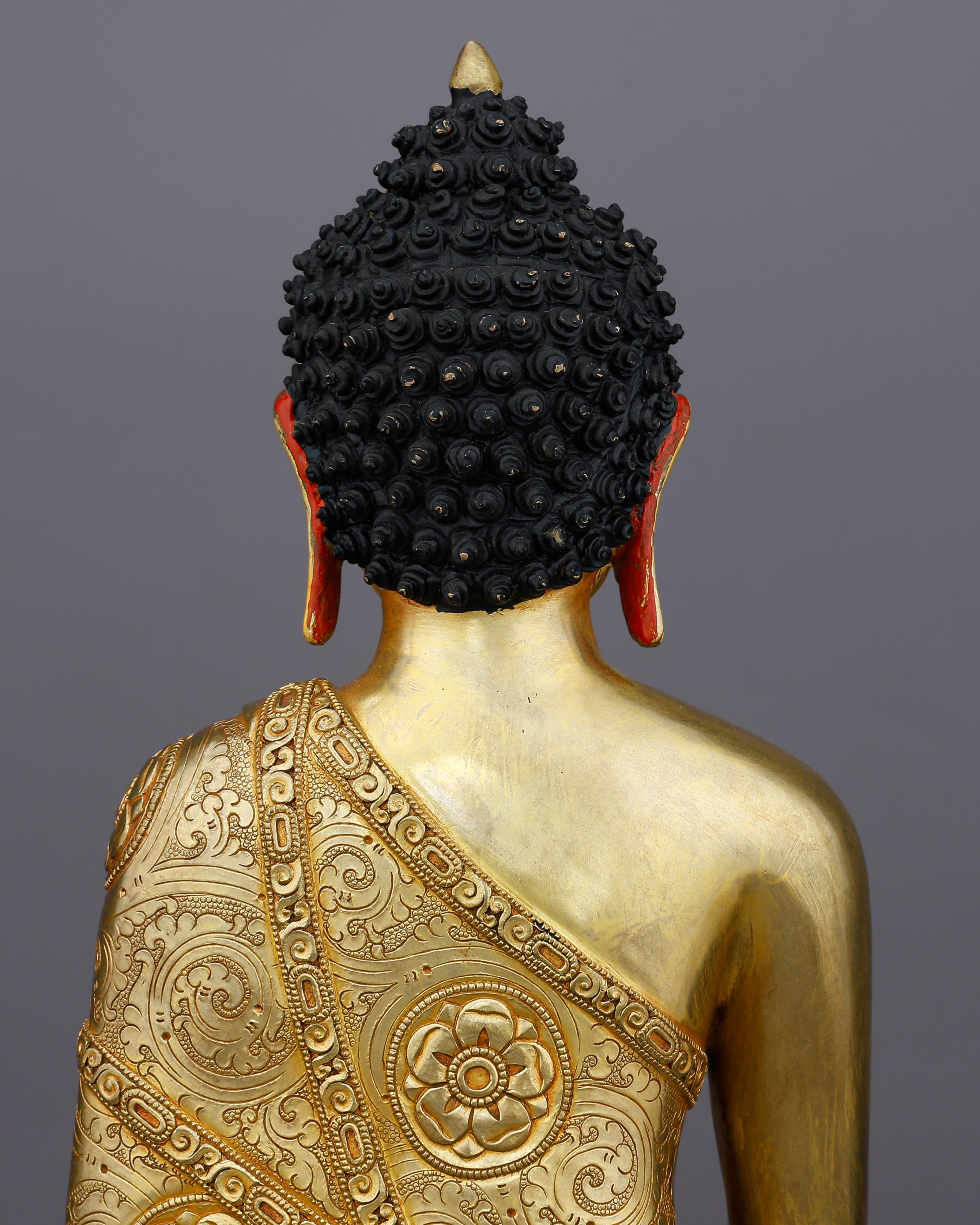 The Awakened One in Gold | 24K Gold Gilded Sakyamuni Buddha From Nepal
