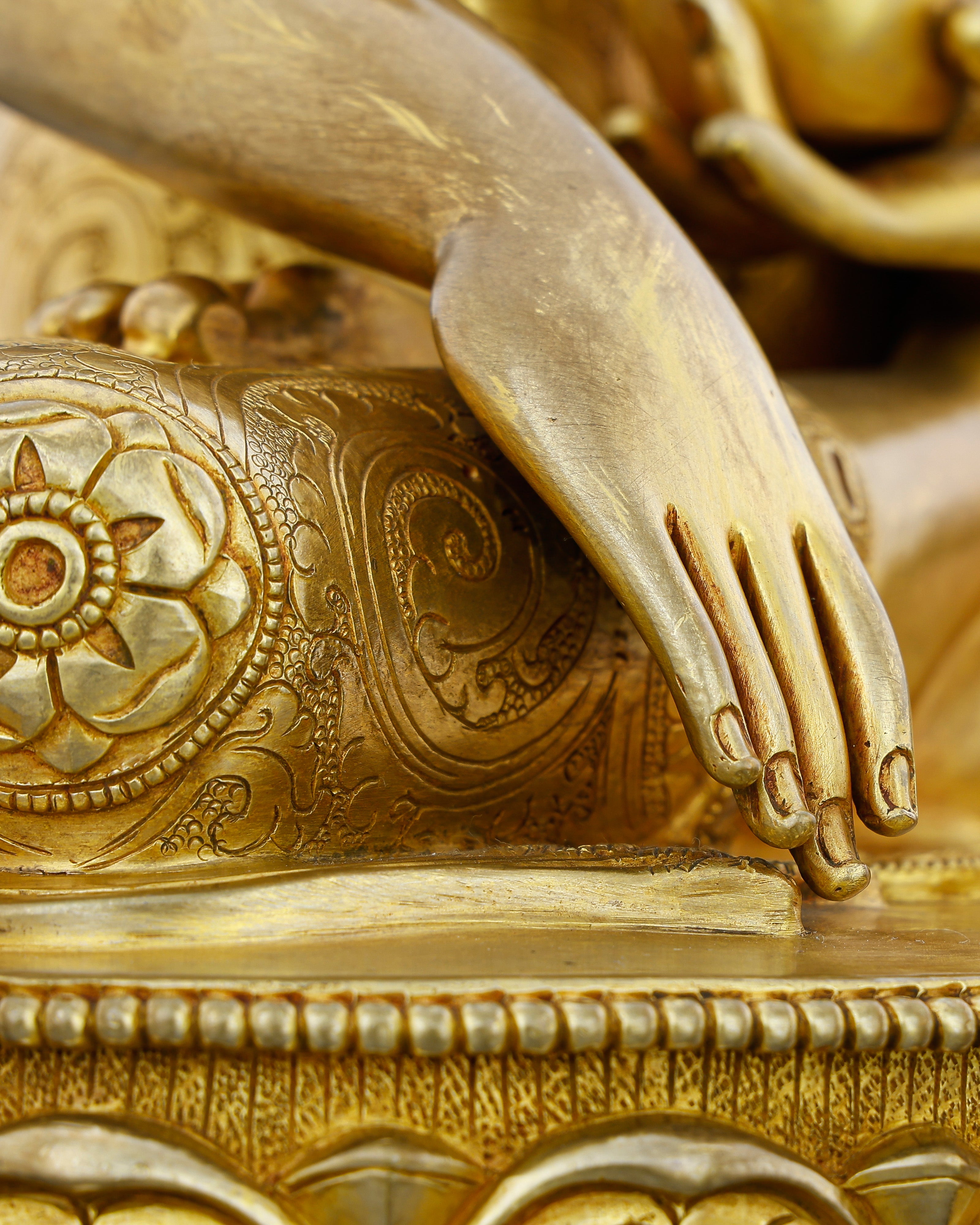The Awakened One in Gold | 24K Gold Gilded Sakyamuni Buddha From Nepal