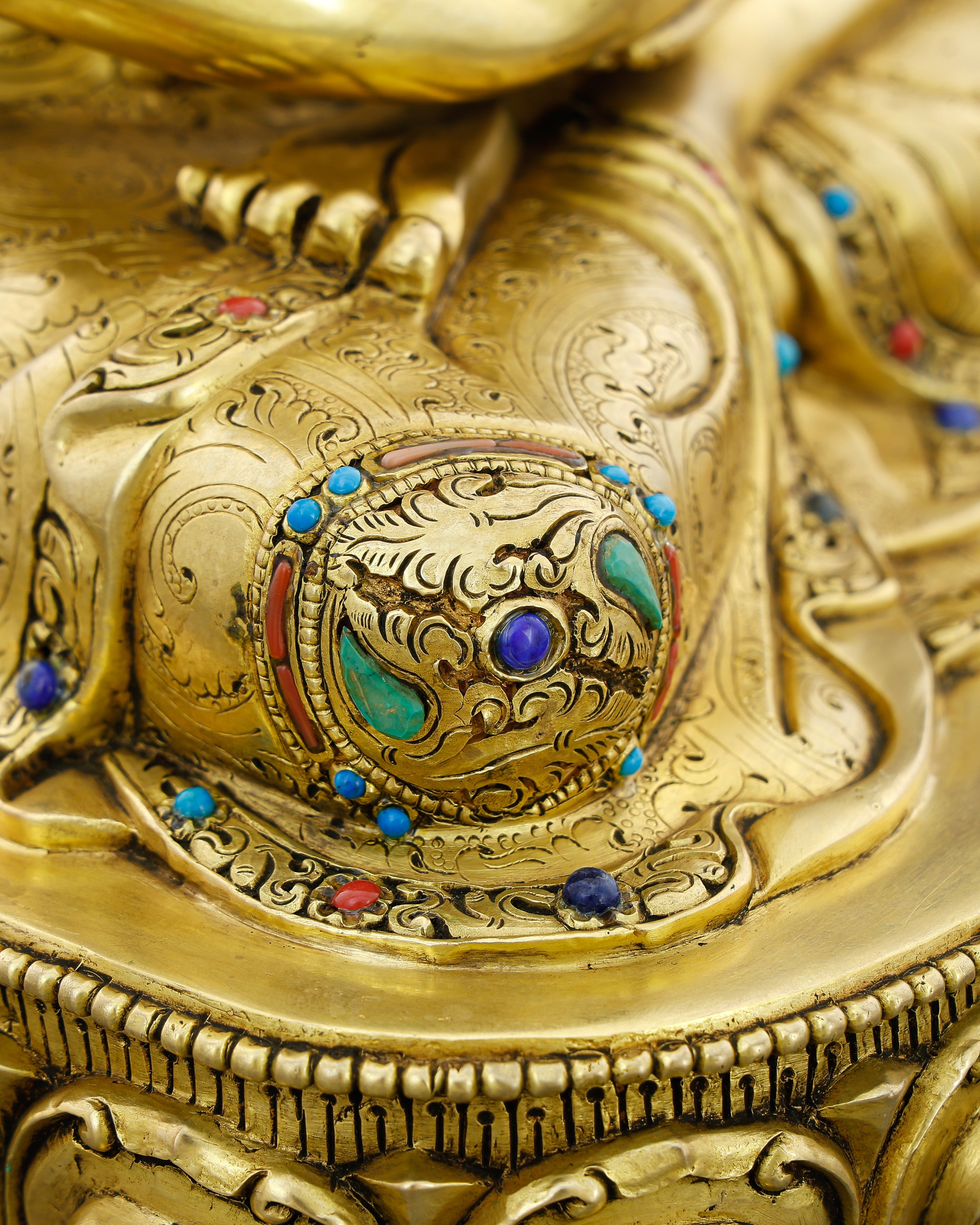 Infinite Light, Infinite Welcome | 24K Gold Gilded Amitabha Buddha From Nepal