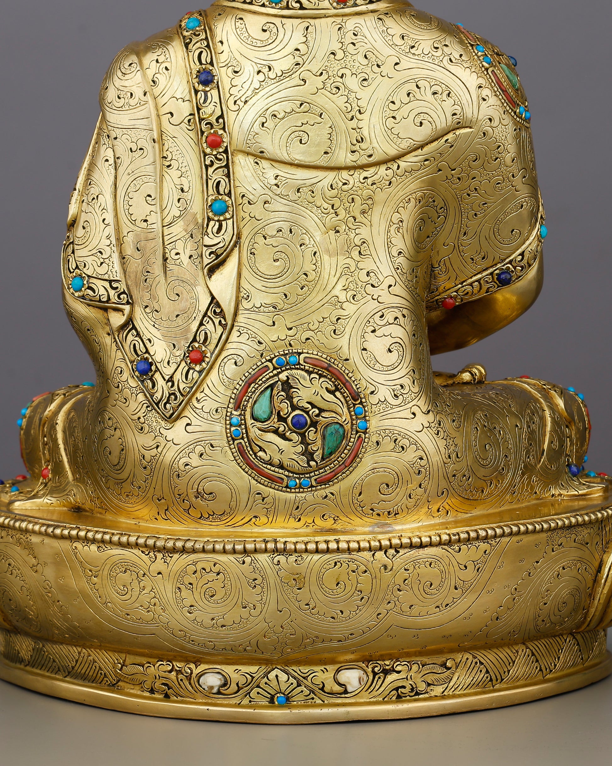 Infinite Light, Infinite Welcome | 24K Gold Gilded Amitabha Buddha From Nepal - Authentic Handcrafted Statue