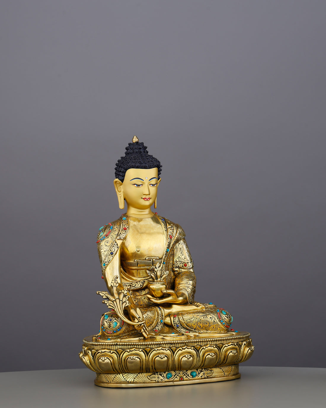 The Buddha Who Heals What Medicine Cannot | Medicine Buddha From Nepal - Handcrafted Buddhist Statue - Authentic Sacred Art