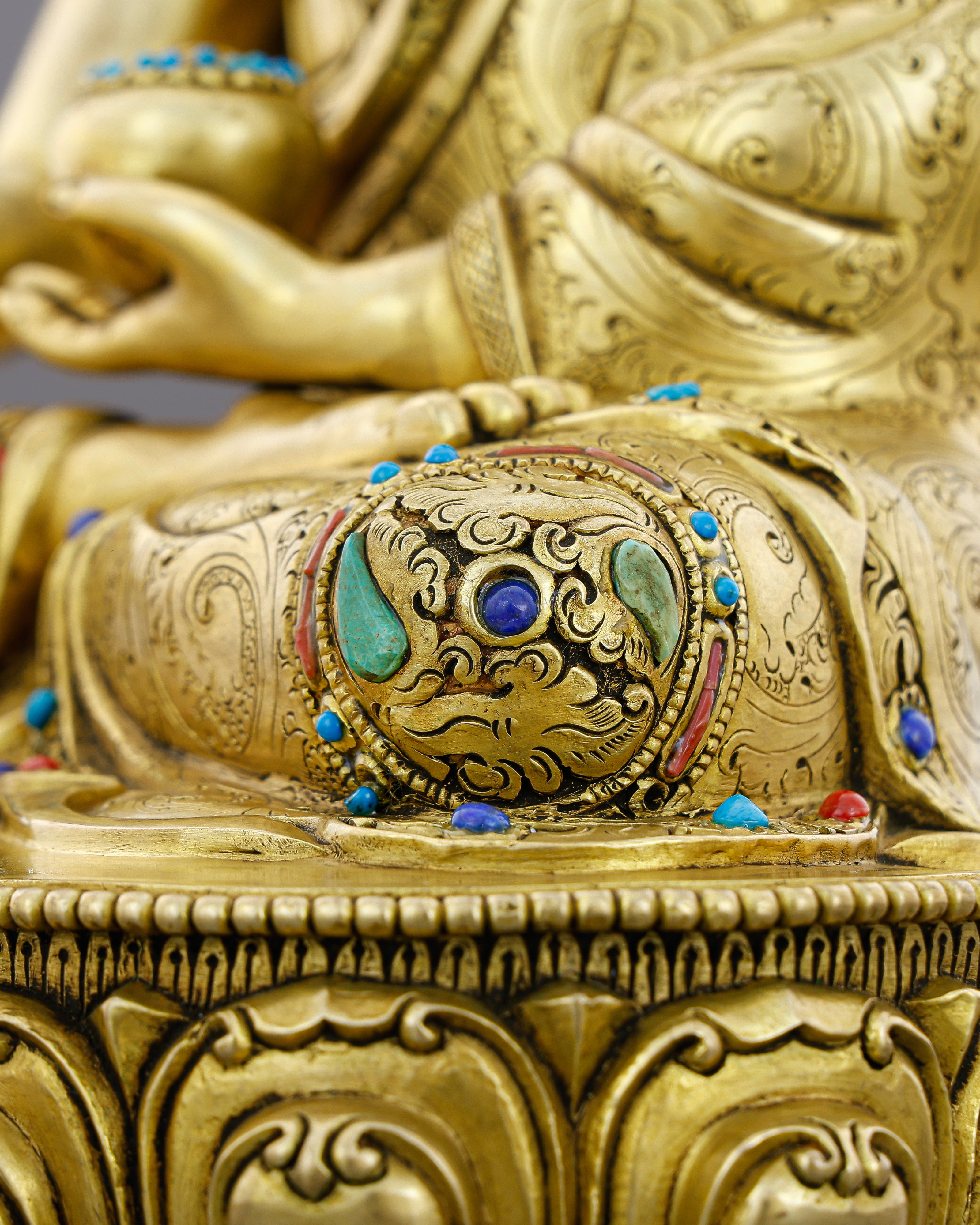 Gold and Stillness, Perfectly Unified | Jewelled Sakyamuni Buddha From Nepal