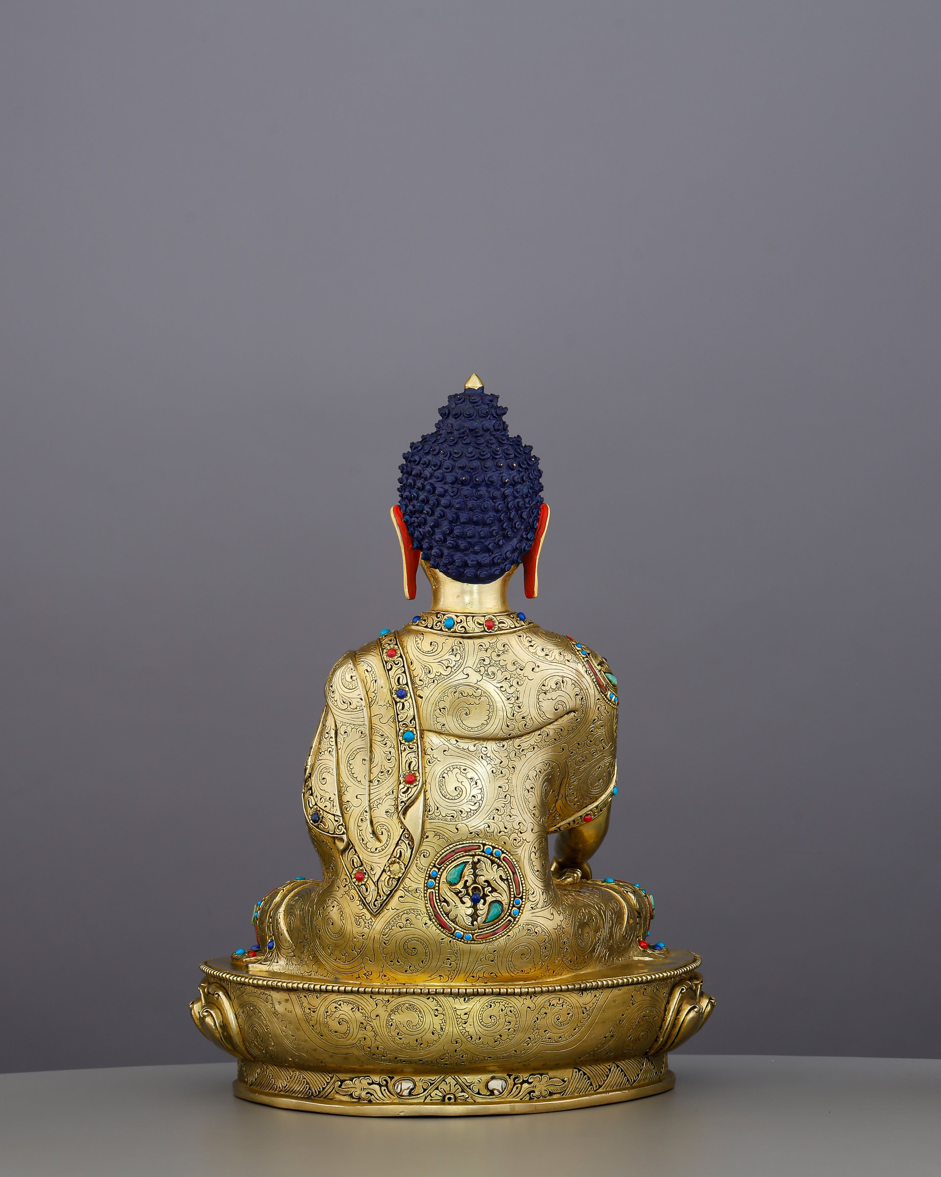 Gold and Stillness, Perfectly Unified | Jewelled Sakyamuni Buddha From Nepal