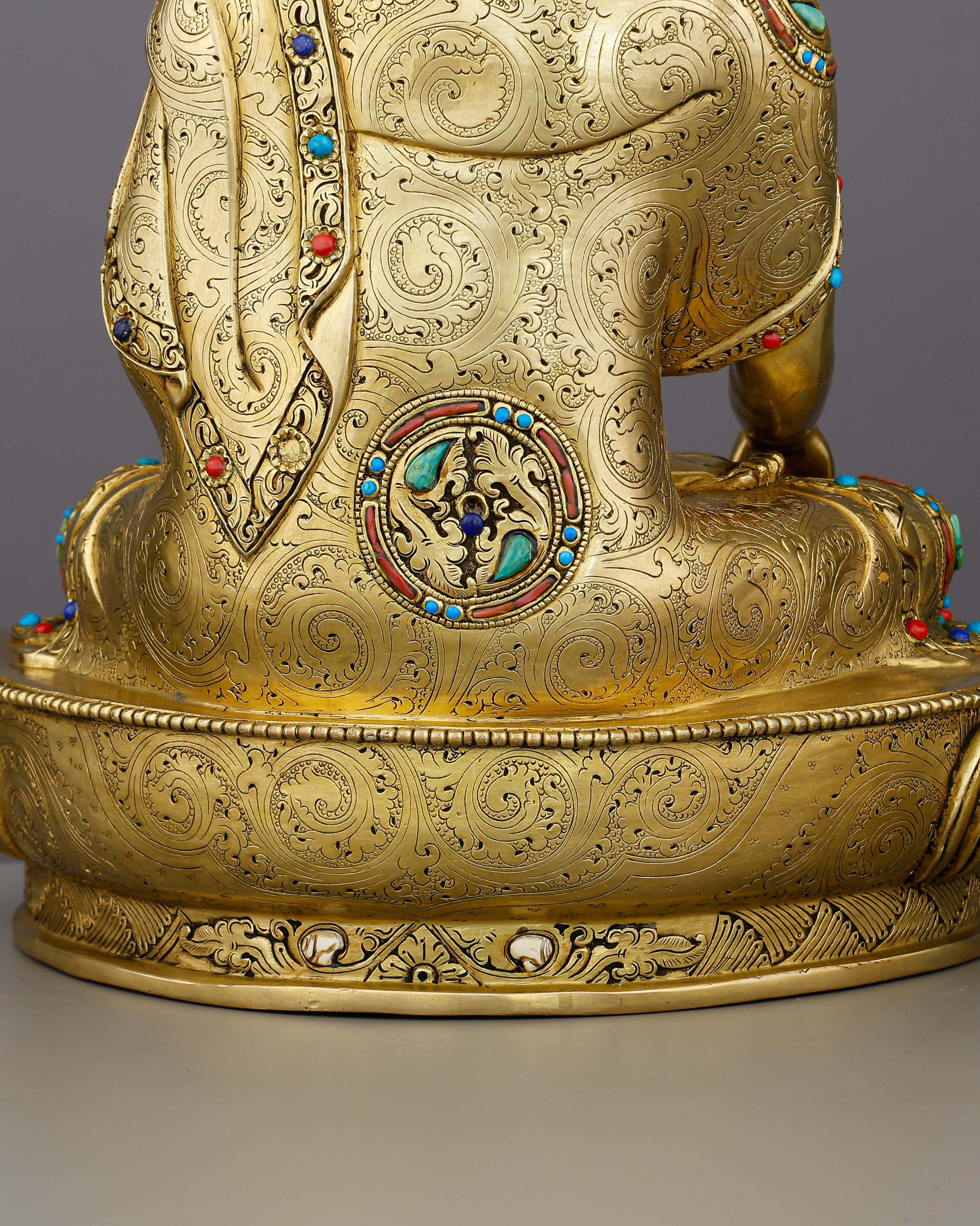 Gold and Stillness, Perfectly Unified | Jewelled Sakyamuni Buddha From Nepal