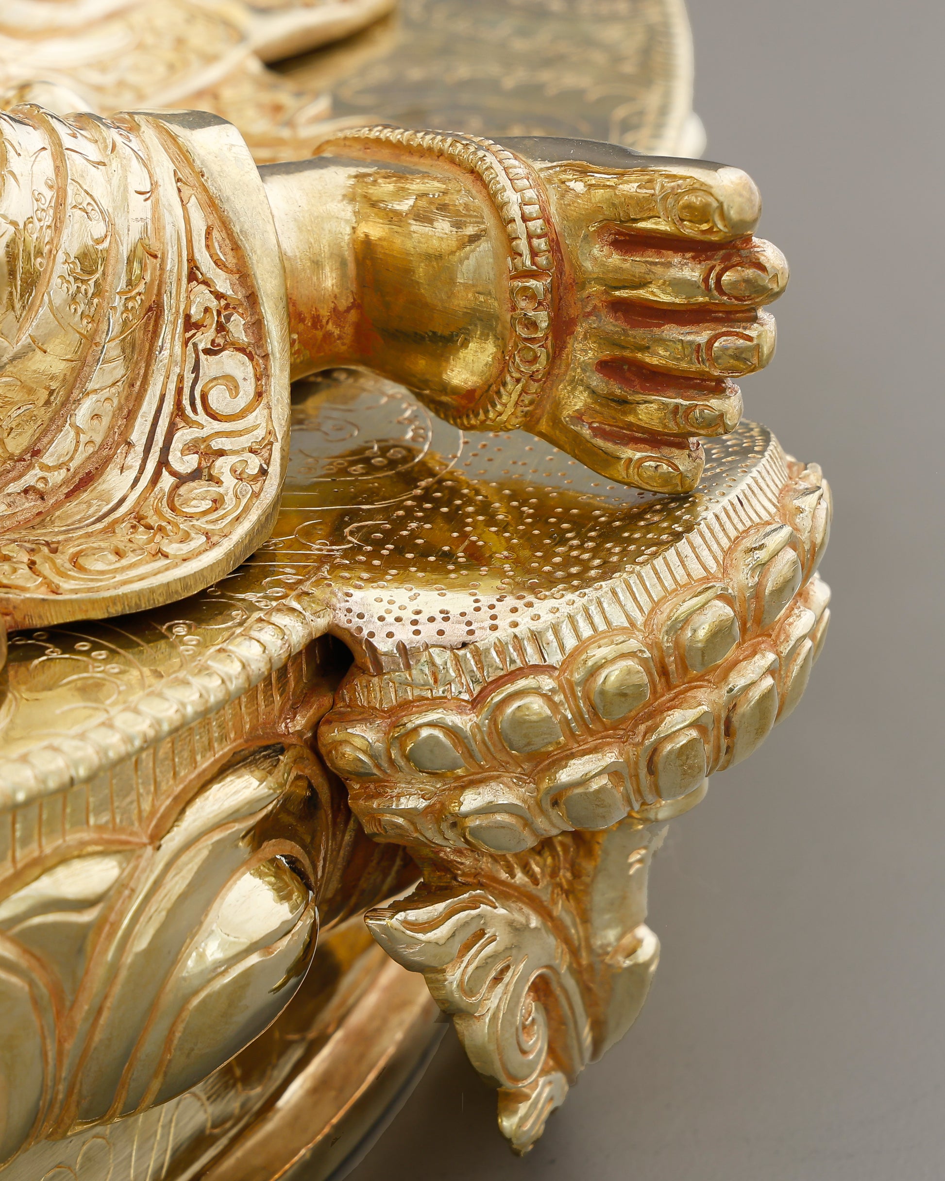 She Rises Before You Finish Calling | Grand 24K Gold Gilded Green Tara From Nepal - Authentic Handcrafted Statue