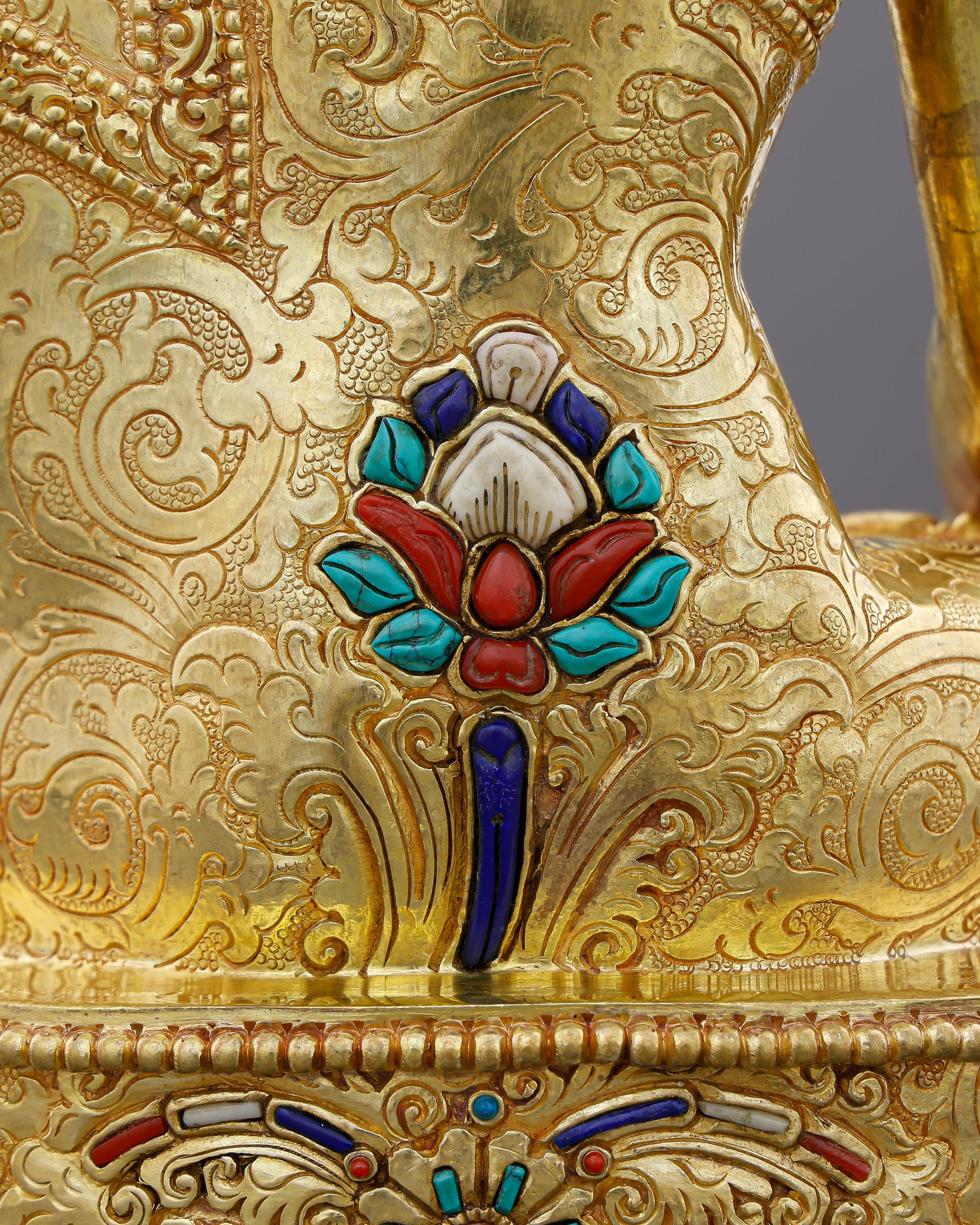 Small in Size, Infinite in Presence | 24K Gold Gilded Sakyamuni Buddha From Nepal - Authentic Handcrafted Statue