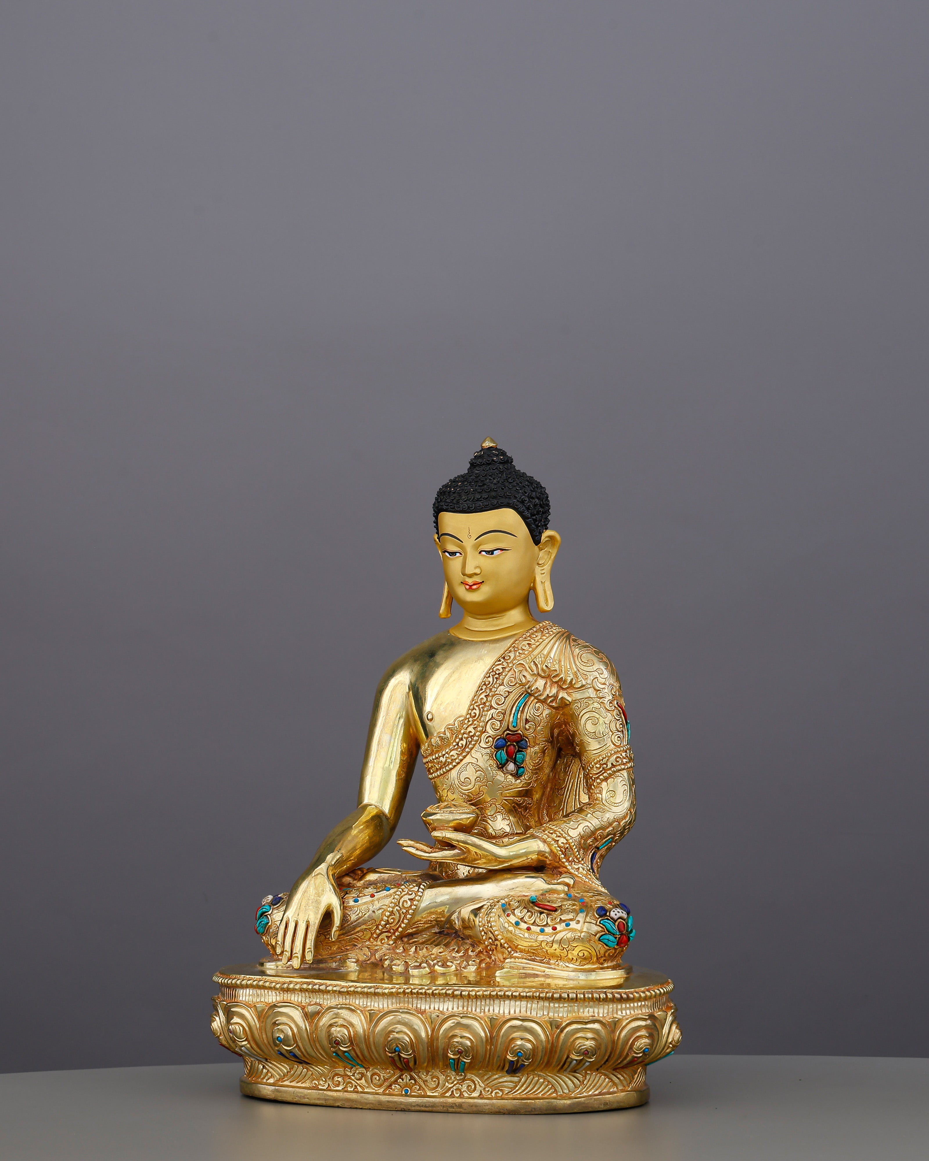 Small in Size, Infinite in Presence | 24K Gold Gilded Sakyamuni Buddha From Nepal