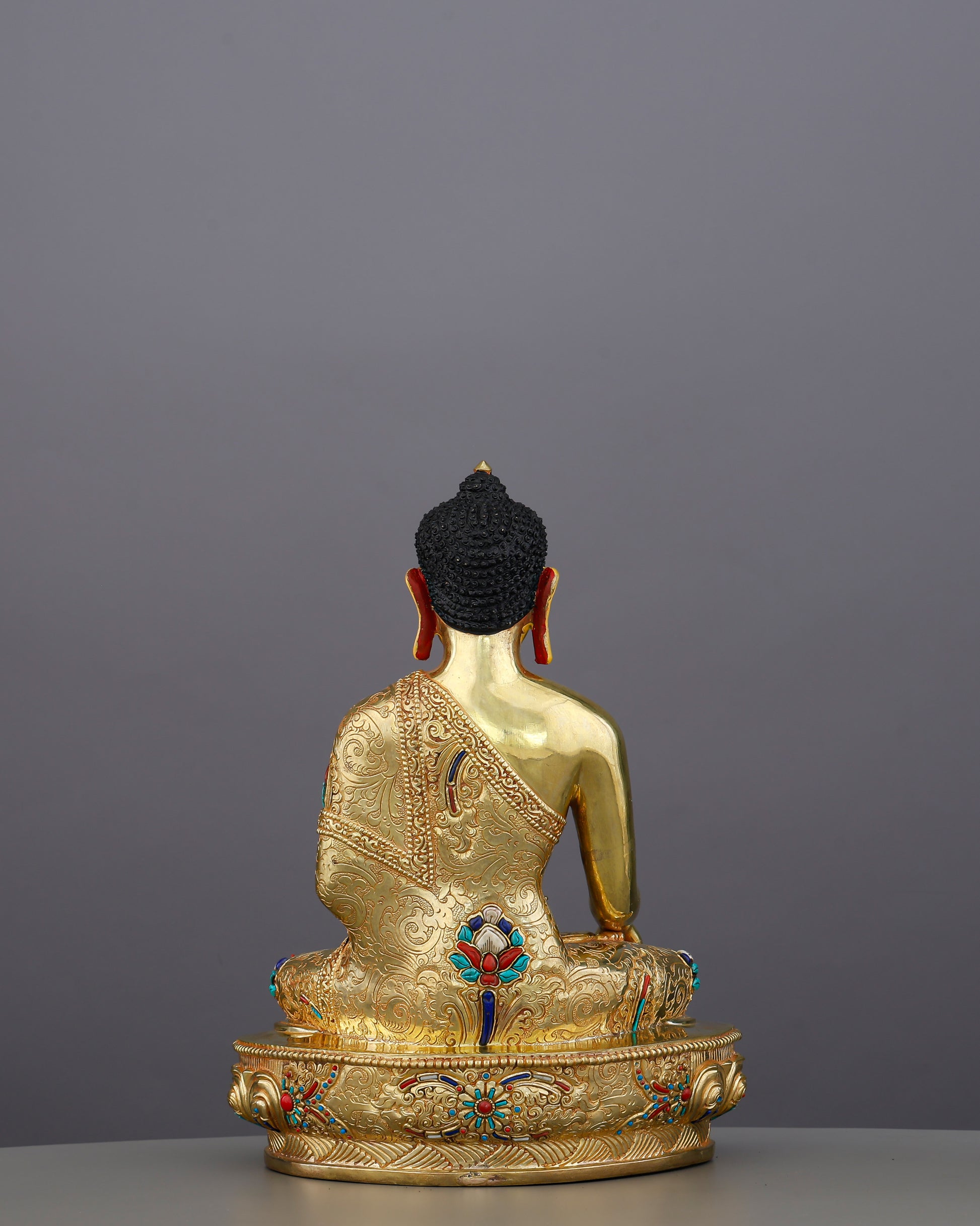 Small in Size, Infinite in Presence | 24K Gold Gilded Sakyamuni Buddha From Nepal - Authentic Handcrafted Statue