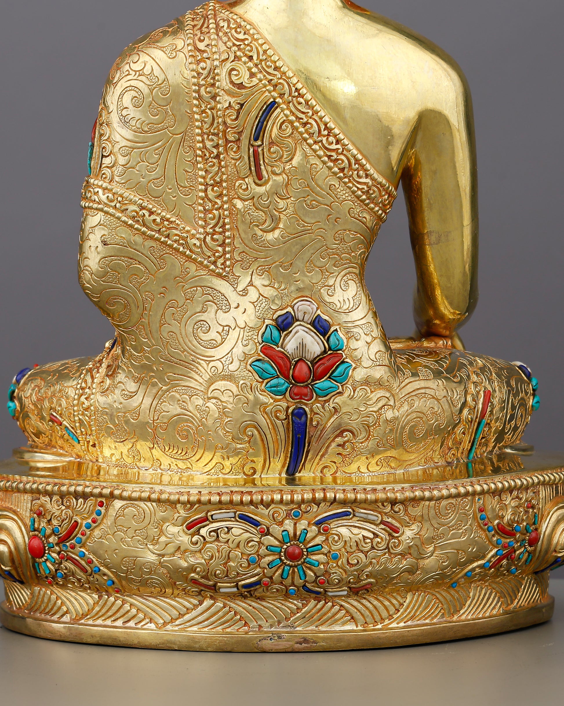 Small in Size, Infinite in Presence | 24K Gold Gilded Sakyamuni Buddha From Nepal - Authentic Handcrafted Statue