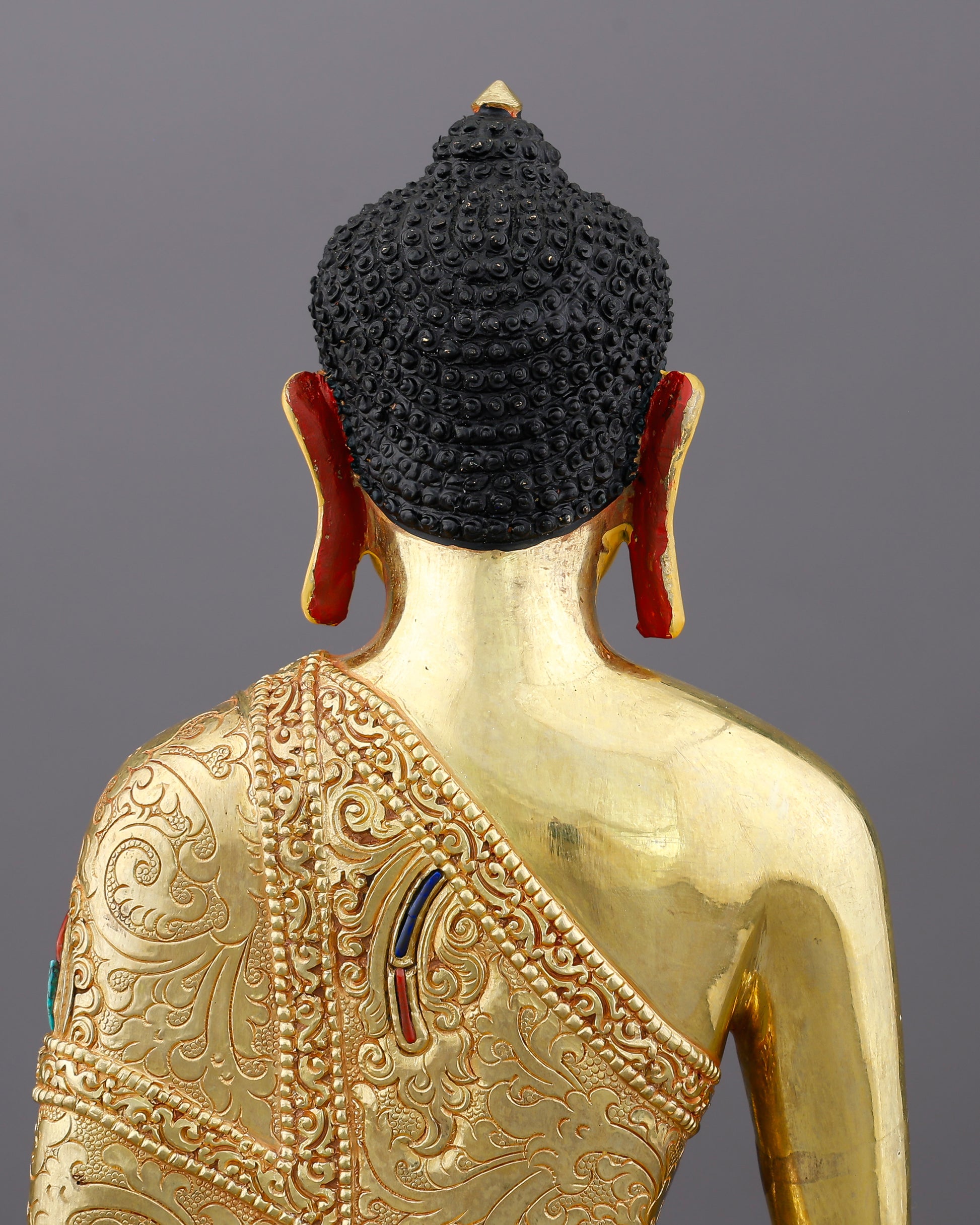 Small in Size, Infinite in Presence | 24K Gold Gilded Sakyamuni Buddha From Nepal - Authentic Handcrafted Statue