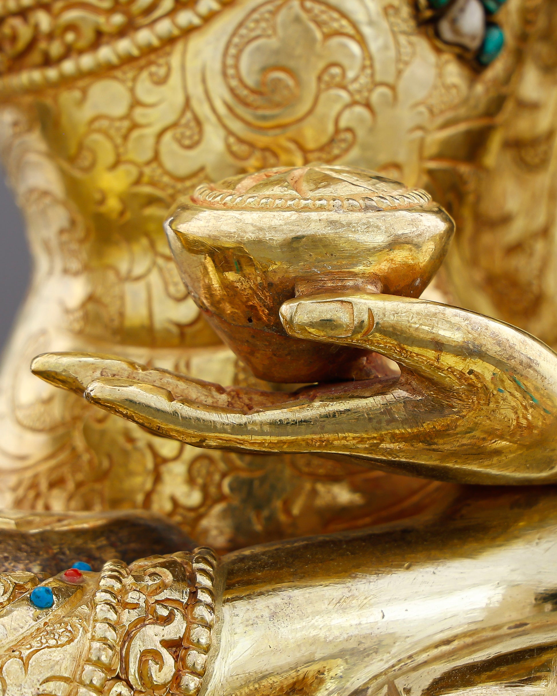 Small in Size, Infinite in Presence | 24K Gold Gilded Sakyamuni Buddha From Nepal - Authentic Handcrafted Statue
