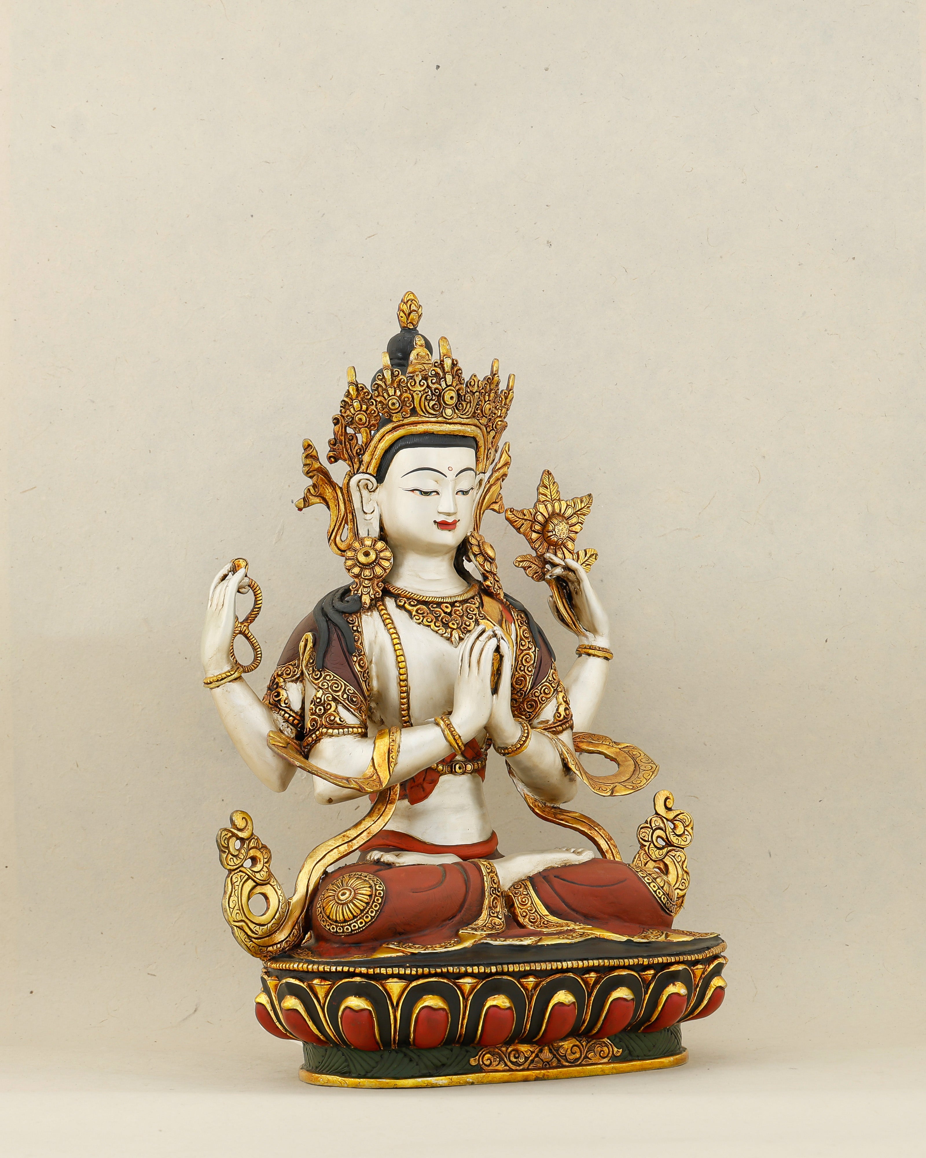 White as Mercy, Gold as Grace | Handcrafted Chengresi From The Himalayas