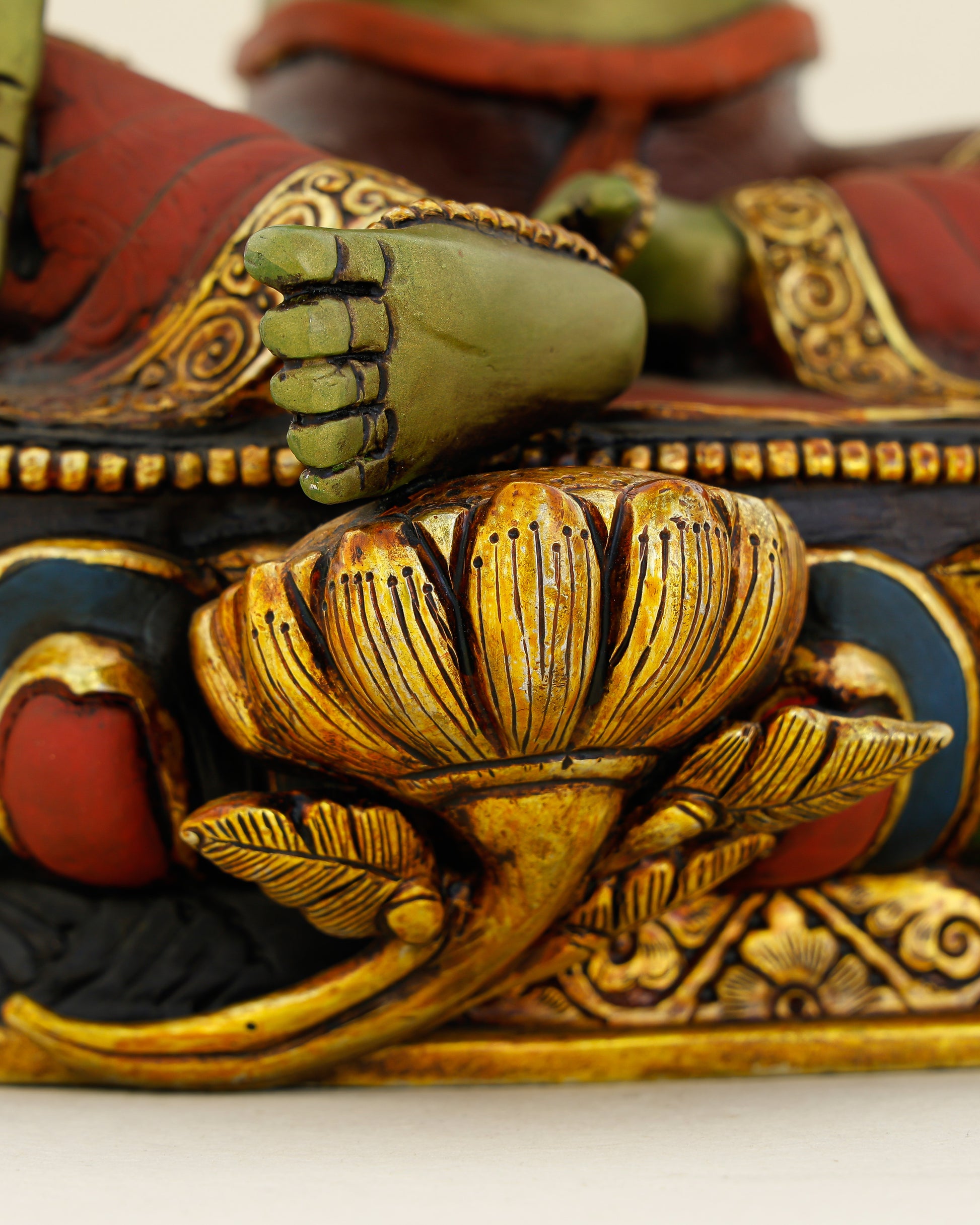 Green as Life Itself, Swift as Compassion | Handcrafted Green Tara From Nepal - Authentic Handcrafted Statue
