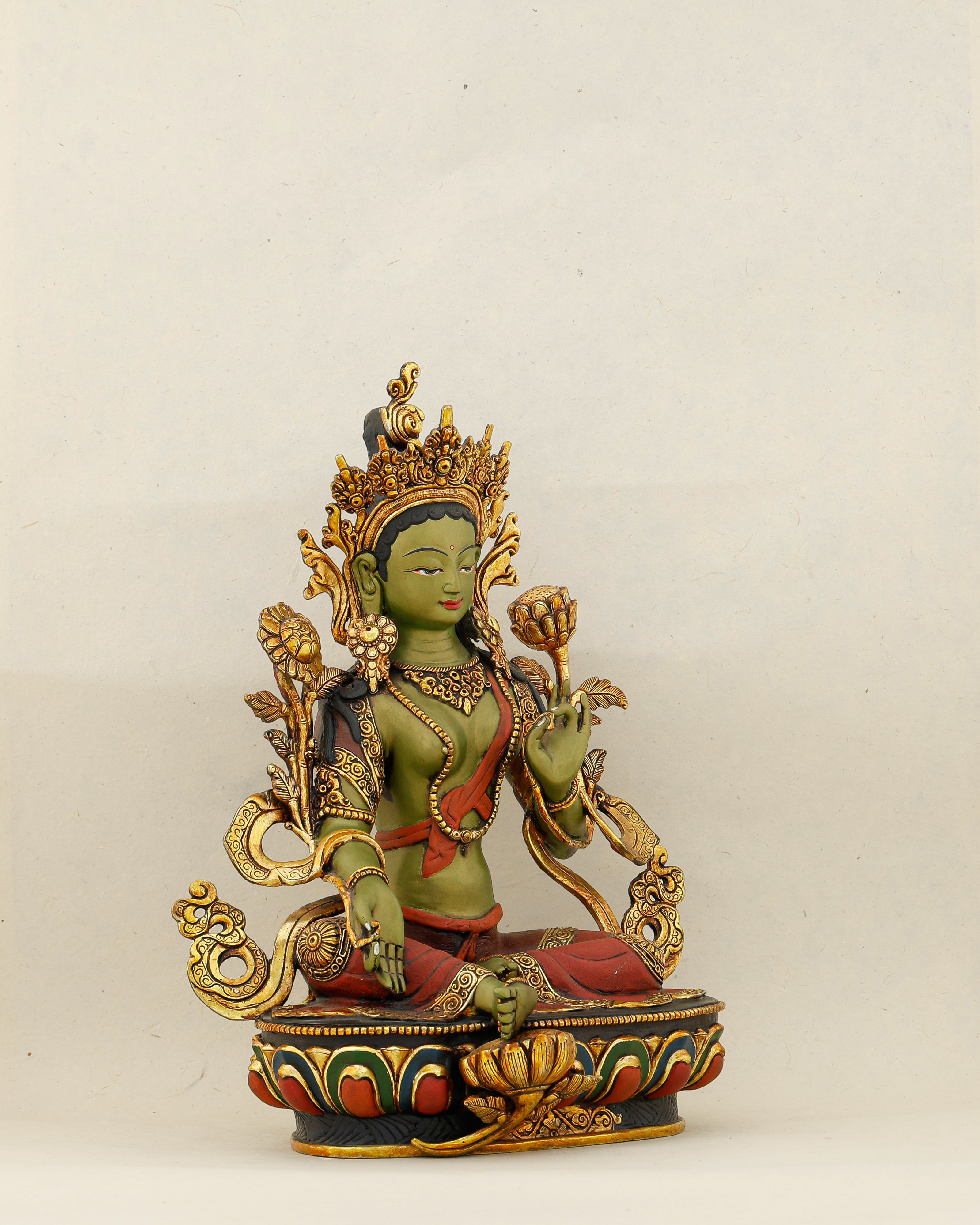 Green as Life Itself, Swift as Compassion | Handcrafted Green Tara From Nepal