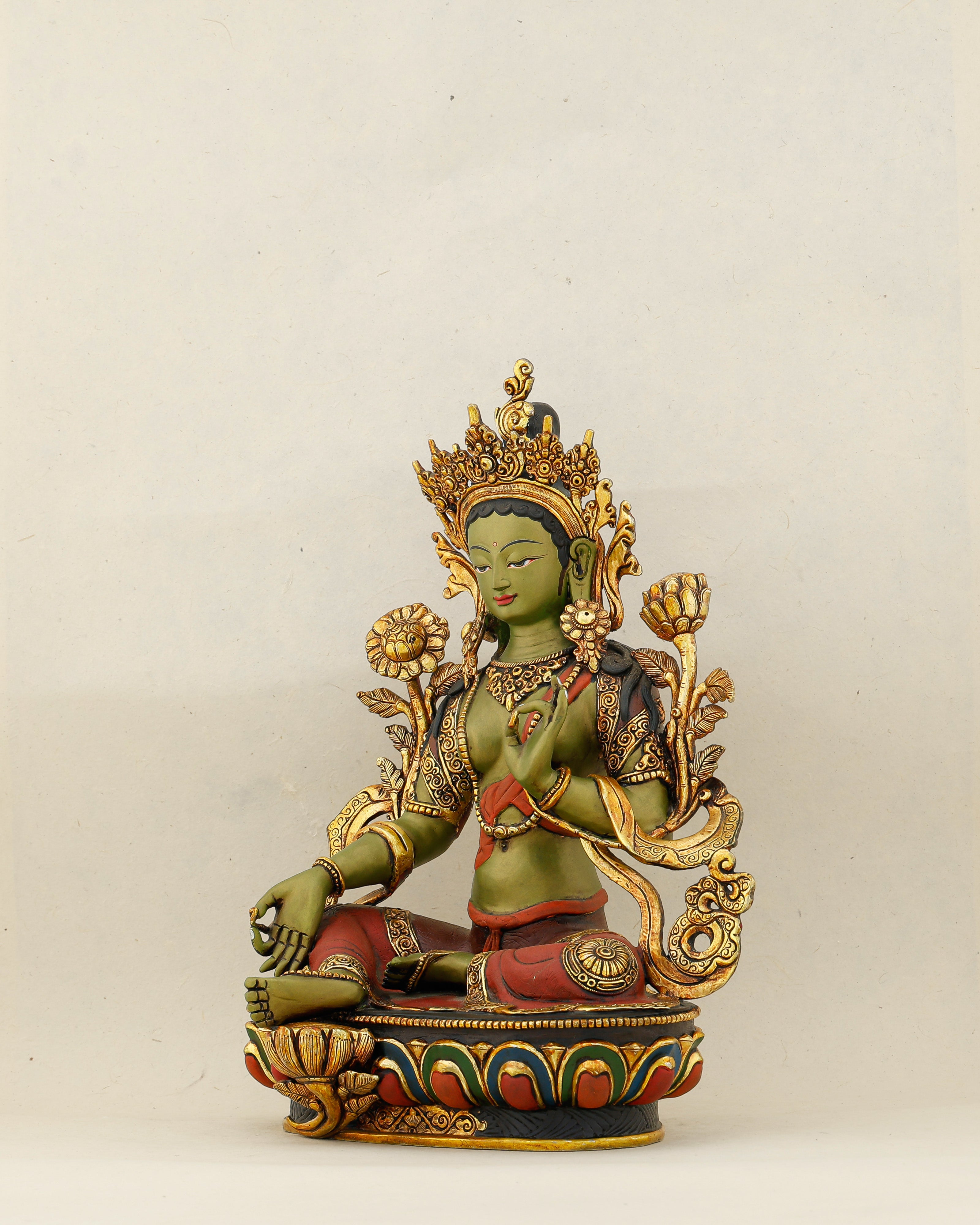 Green as Life Itself, Swift as Compassion | Handcrafted Green Tara From Nepal