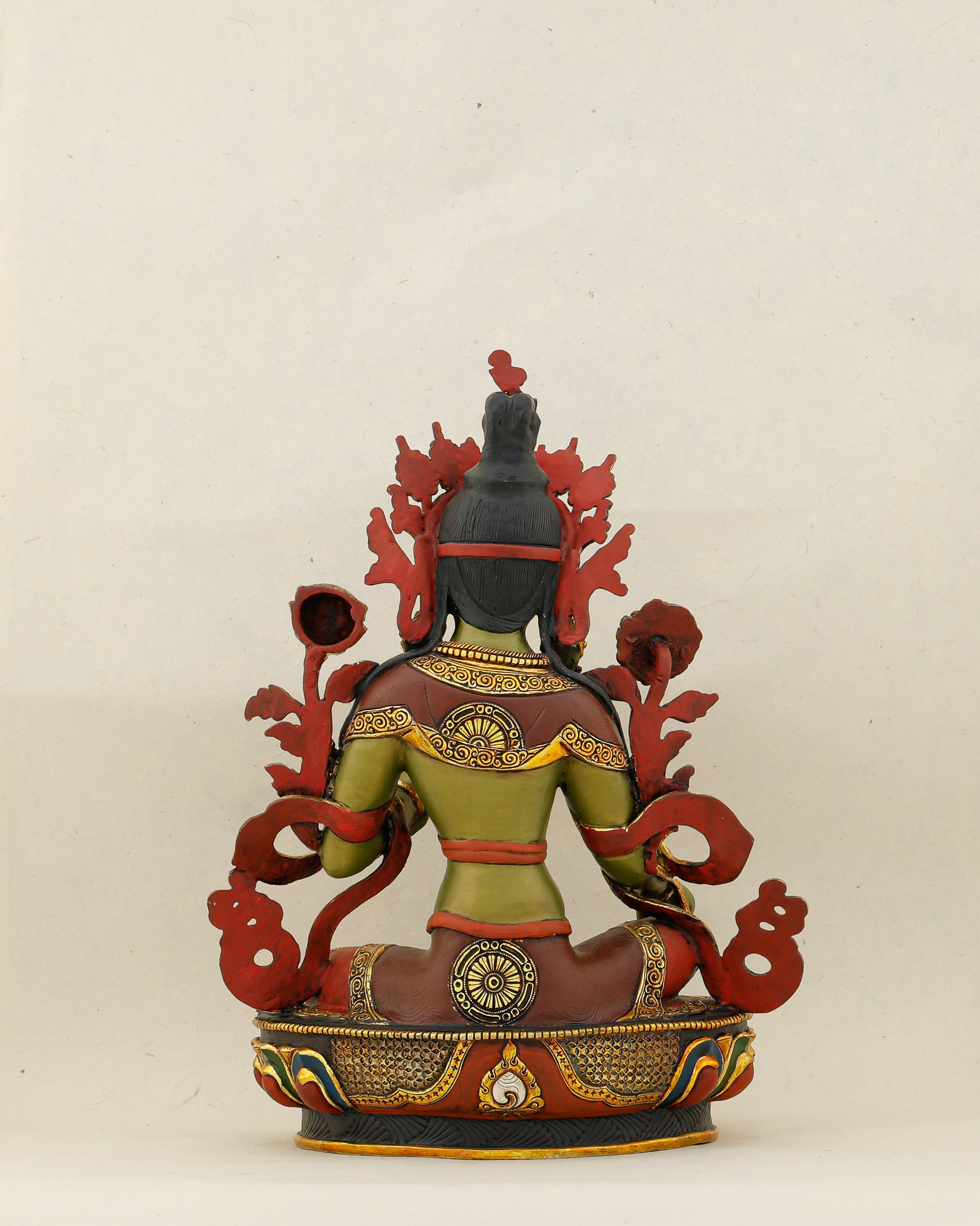 Green as Life Itself, Swift as Compassion | Handcrafted Green Tara From Nepal - Authentic Handcrafted Statue