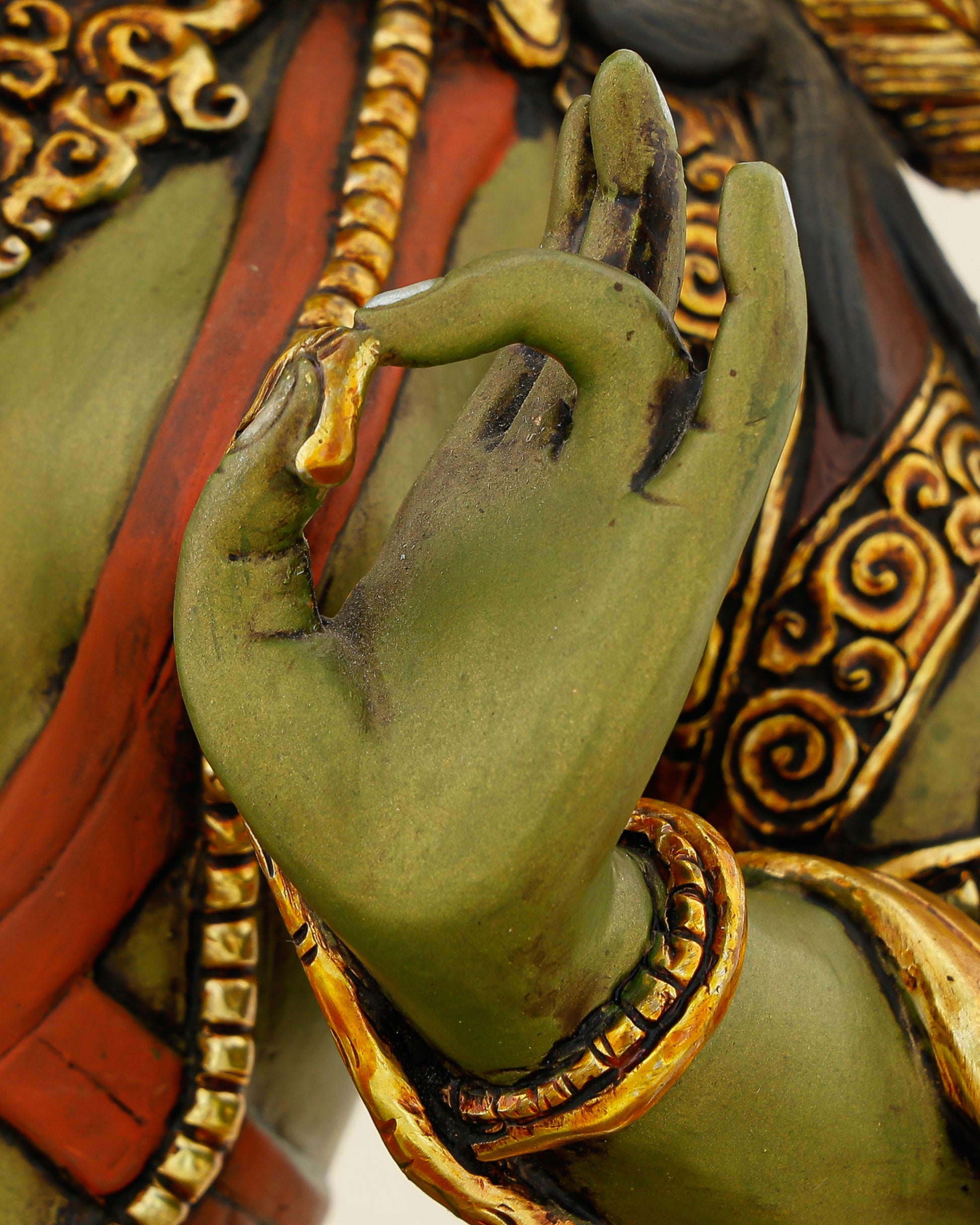 Green as Life Itself, Swift as Compassion | Handcrafted Green Tara From Nepal - Authentic Handcrafted Statue