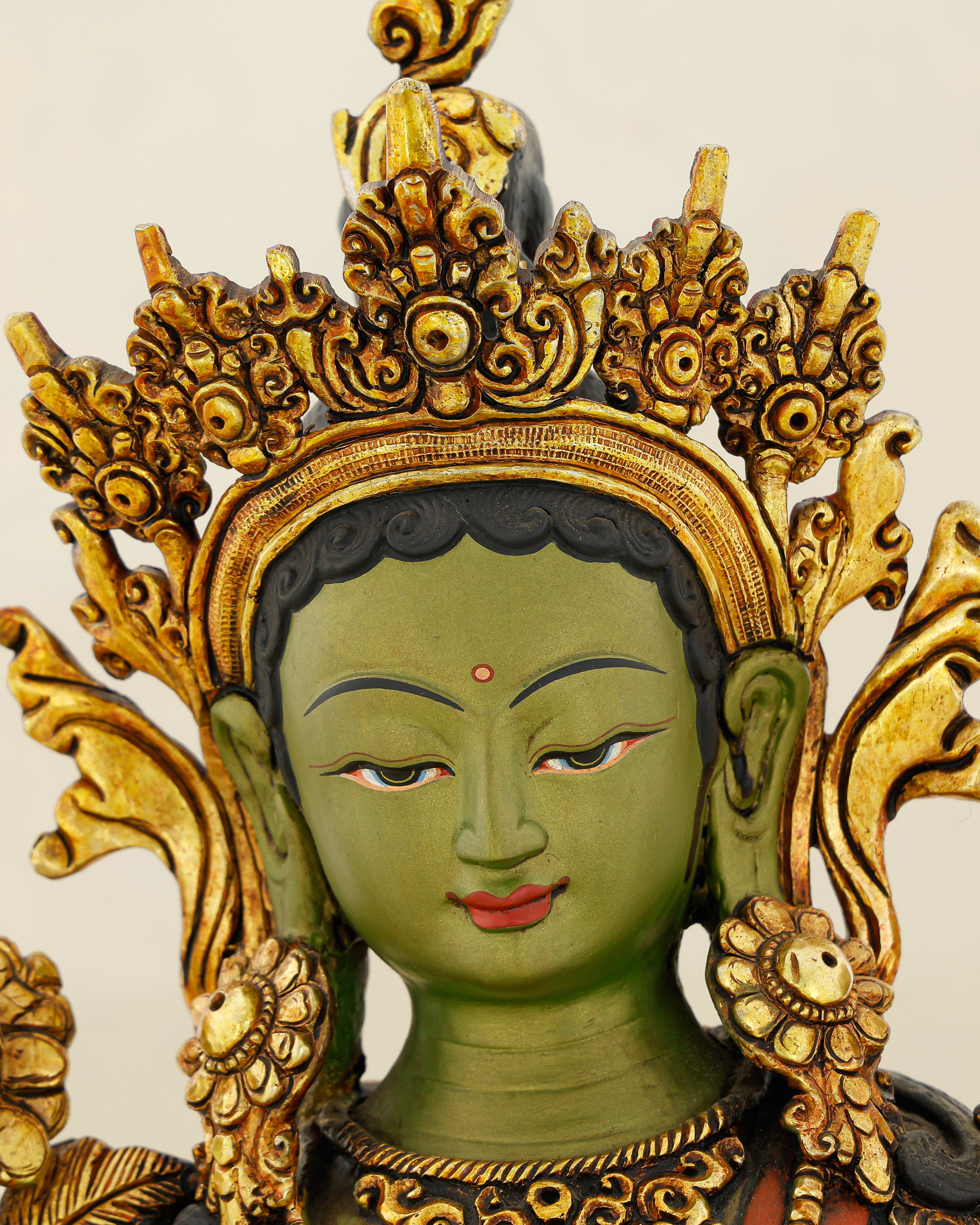Green as Life Itself, Swift as Compassion | Handcrafted Green Tara From Nepal