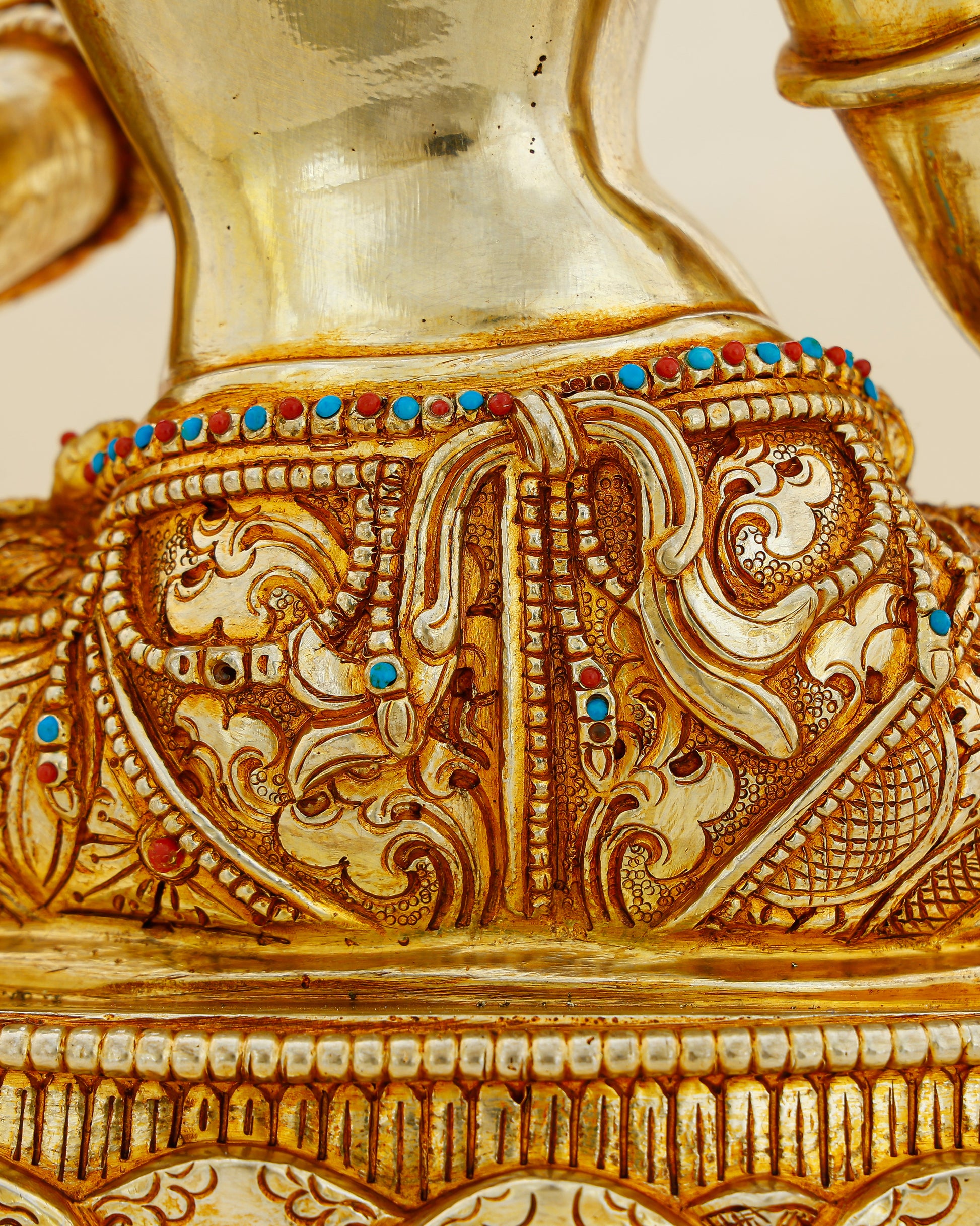 Gold That Moves, Grace That Never Waits | 24K Gold Gilded Green Tara From Nepal - Authentic Handcrafted Statue