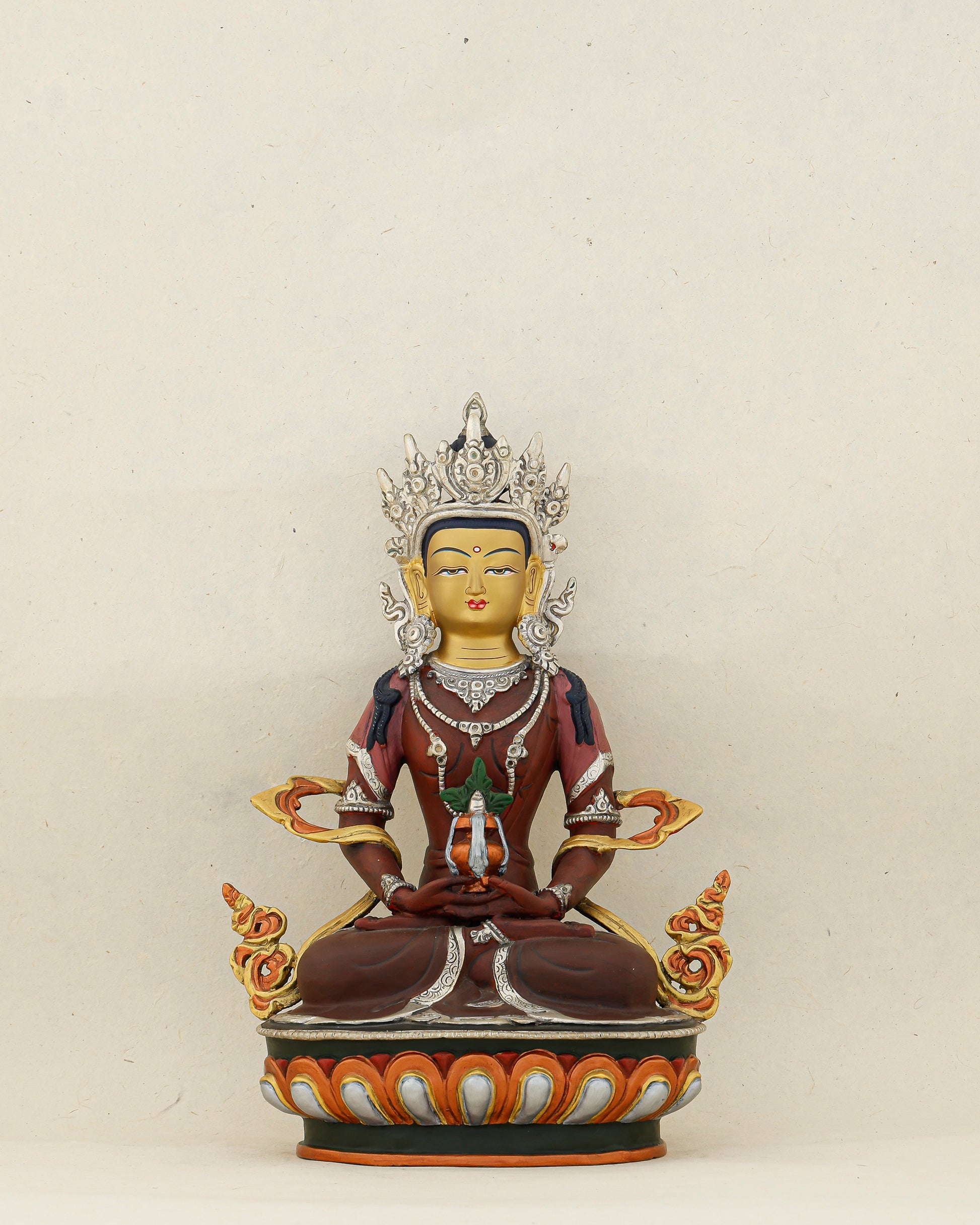 Amitayus | The Buddha Who Holds Time in His Hands - Authentic Handcrafted Statue