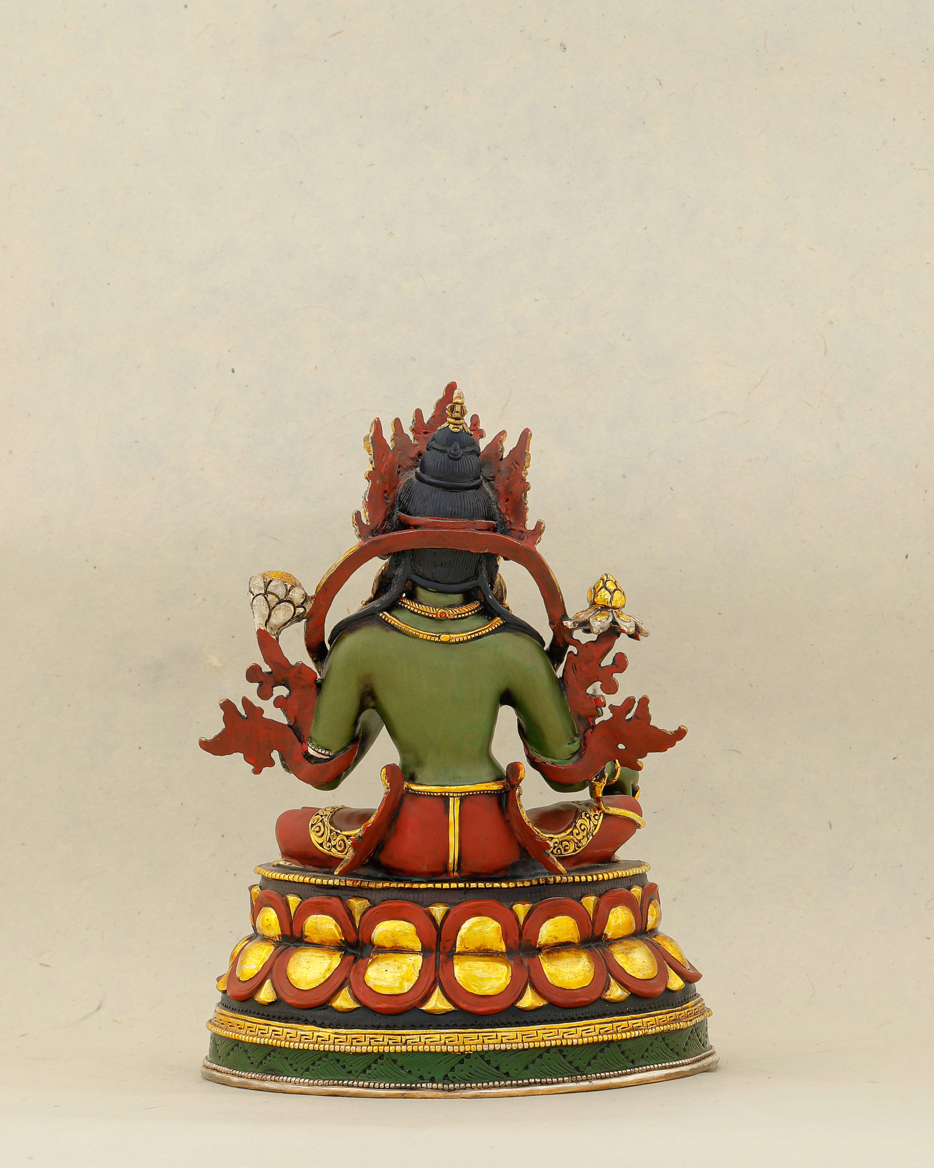 Compact in Form, Boundless in Compassion |&nbsp; Handcrafted Green Tara Statue