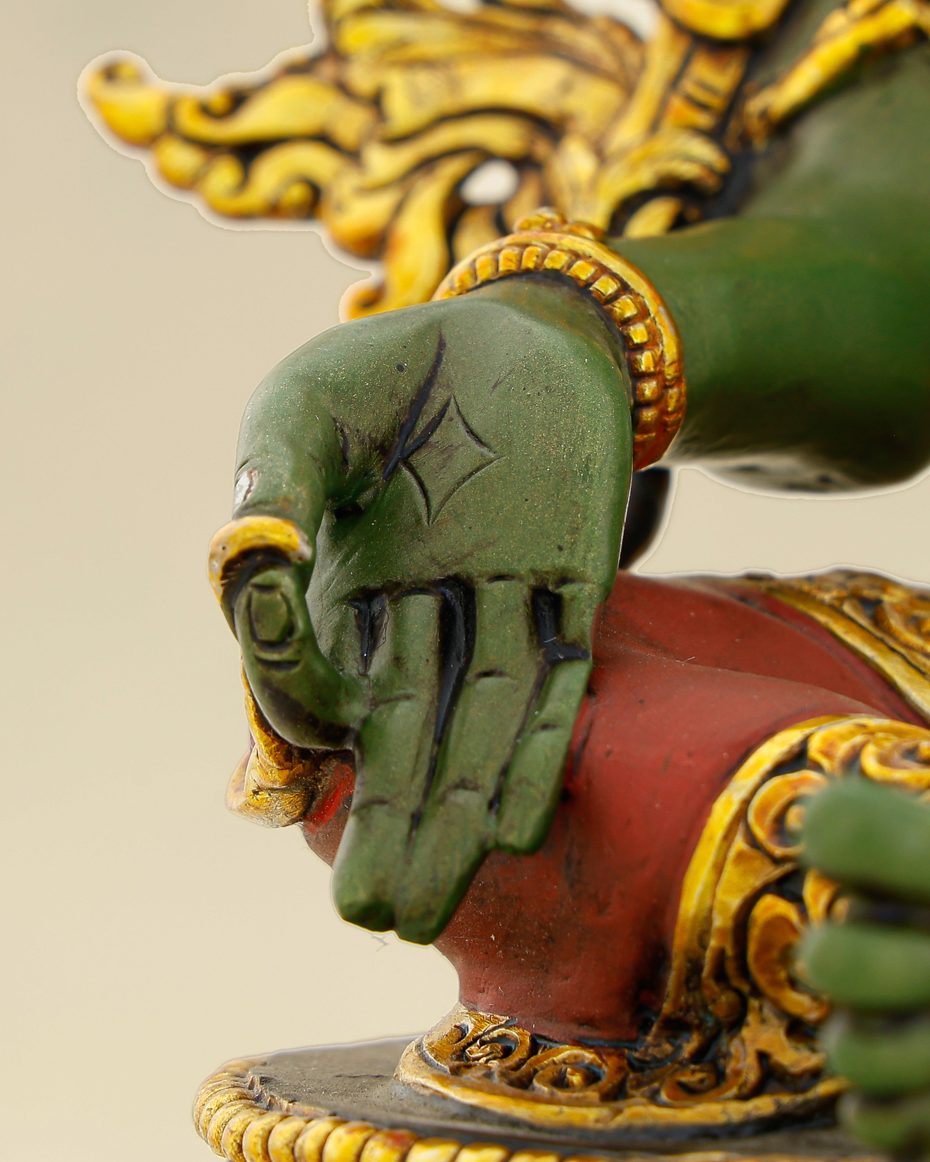 Compact in Form, Boundless in Compassion |&nbsp; Handcrafted Green Tara Statue