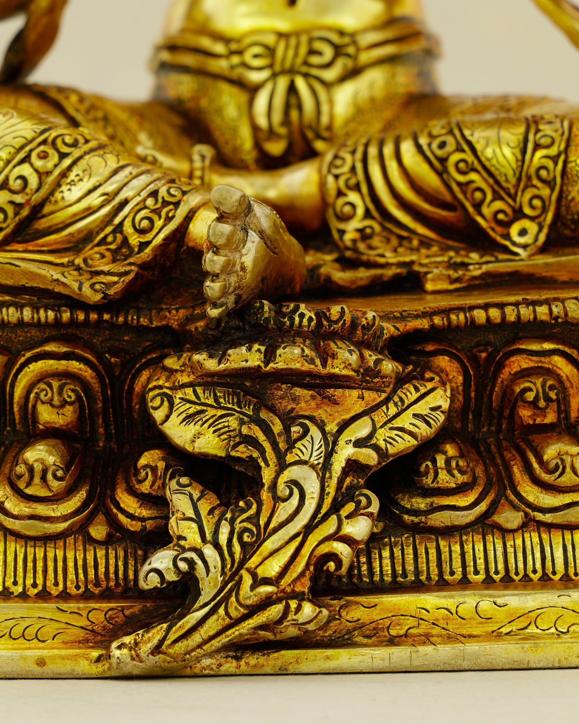 Golden Courage, Endless Grace | 24K Gold Gilded Green Tara Statue - Authentic Handcrafted Statue