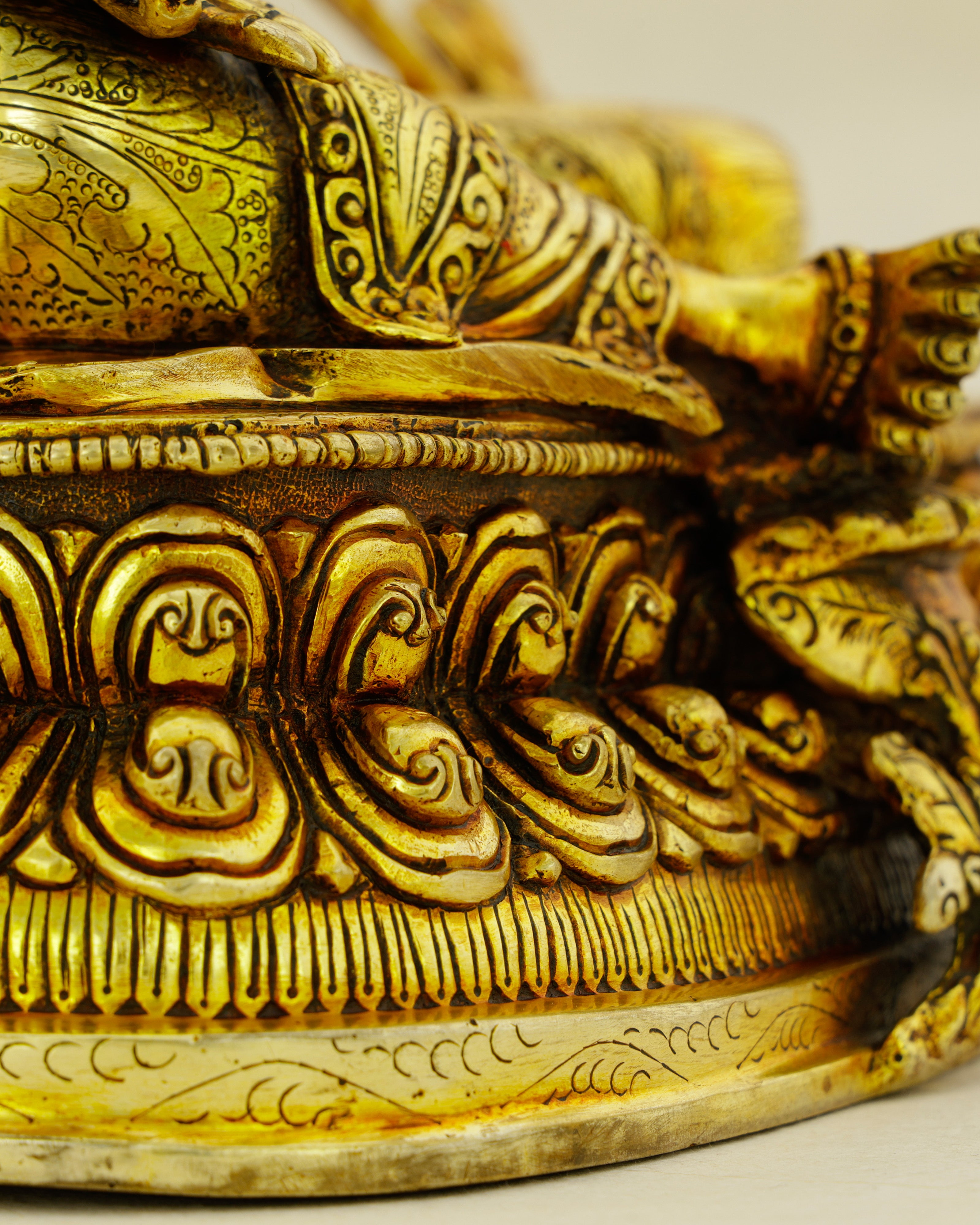 Golden Courage, Endless Grace | 24K Gold Gilded Green Tara Statue