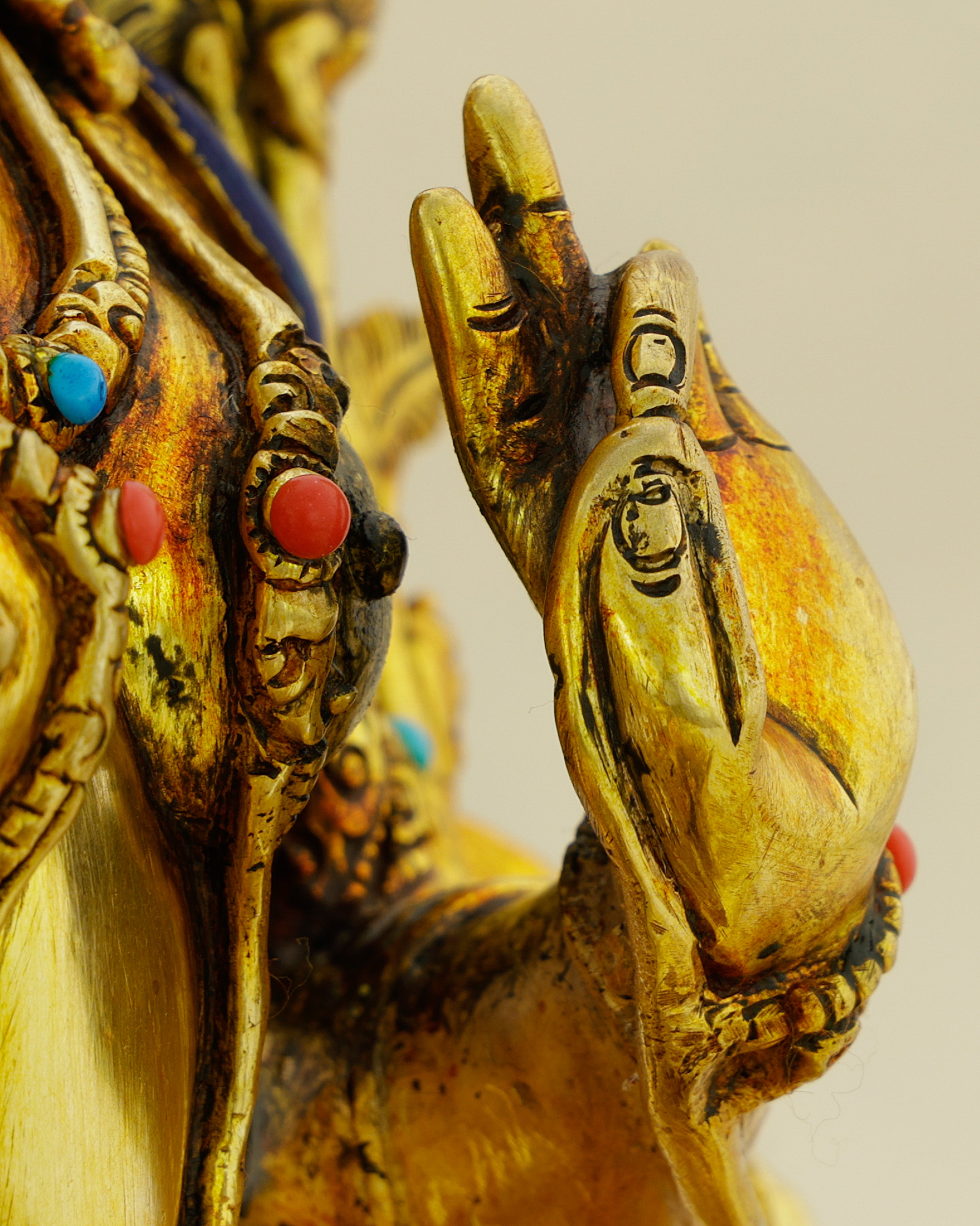 Golden Courage, Endless Grace | 24K Gold Gilded Green Tara Statue