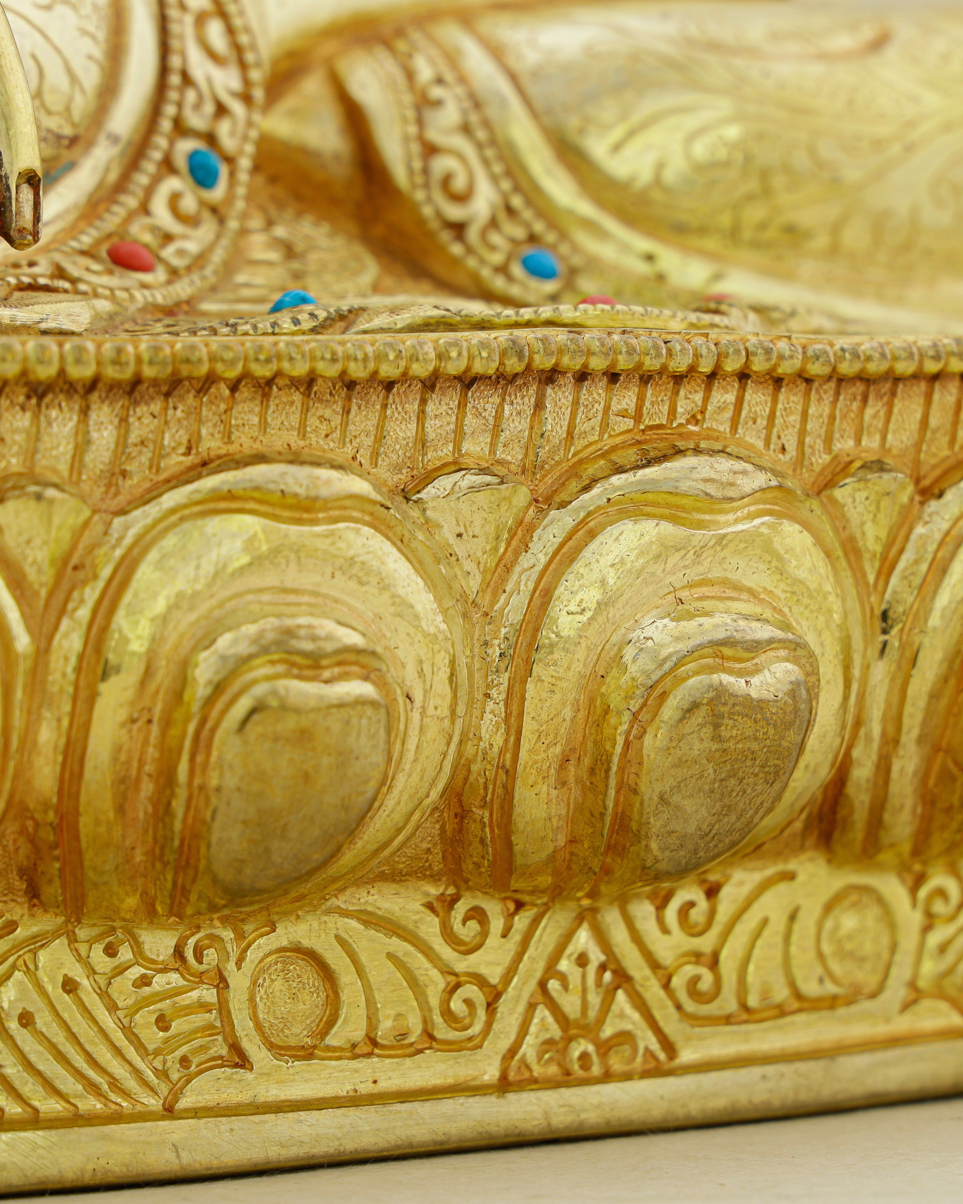 Every Detail a Devotion | Jewelled Gilded Sakyamuni Buddha From Nepal
