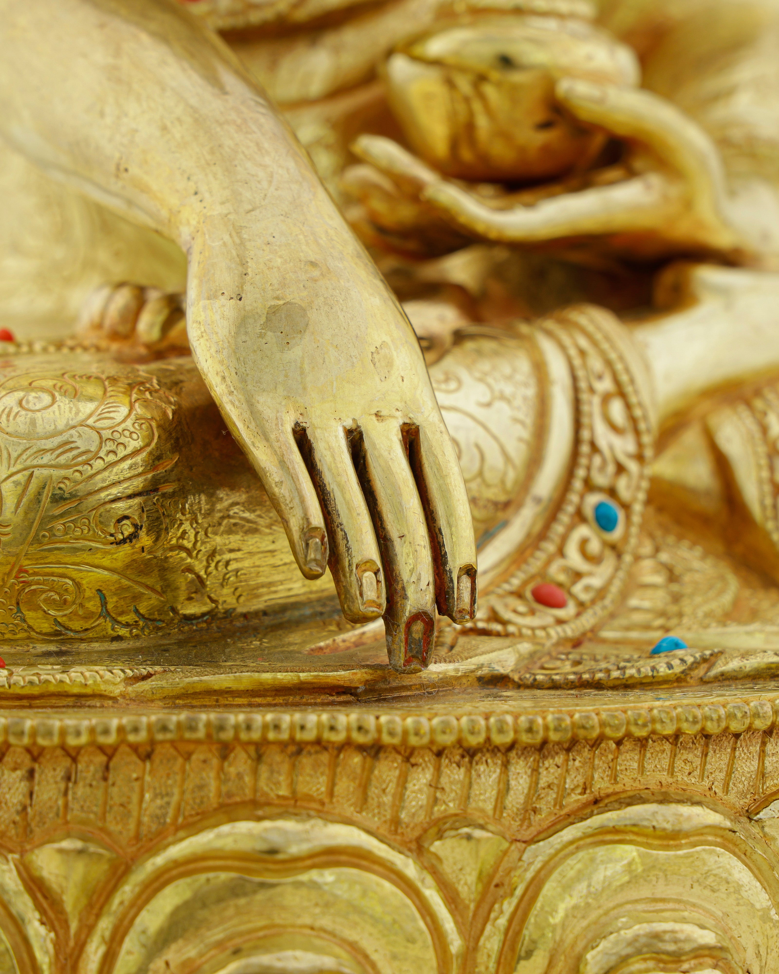 Every Detail a Devotion | Jewelled Gilded Sakyamuni Buddha From Nepal